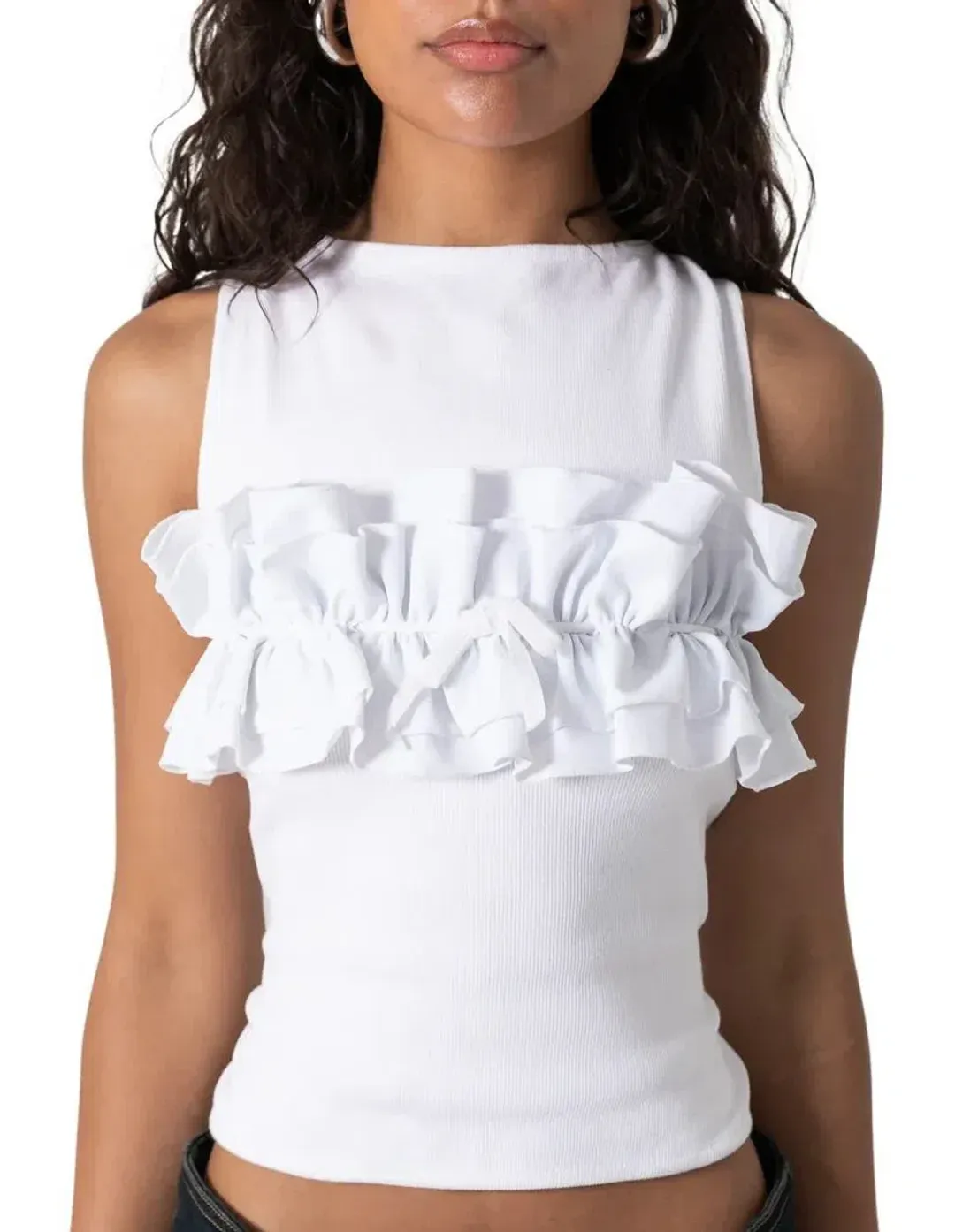 Bye Bambi Yurah Singlet in White Size 8/S for rent on The Volte - main image