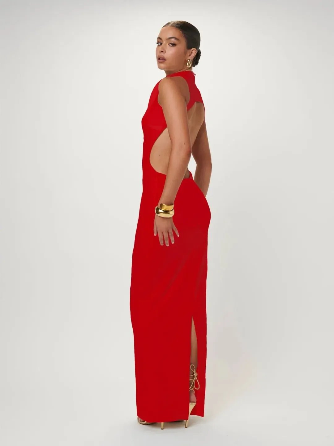Effie Kats Ambre Gown Cherry Red Size XS / AU 6 for rent on The Volte - main image