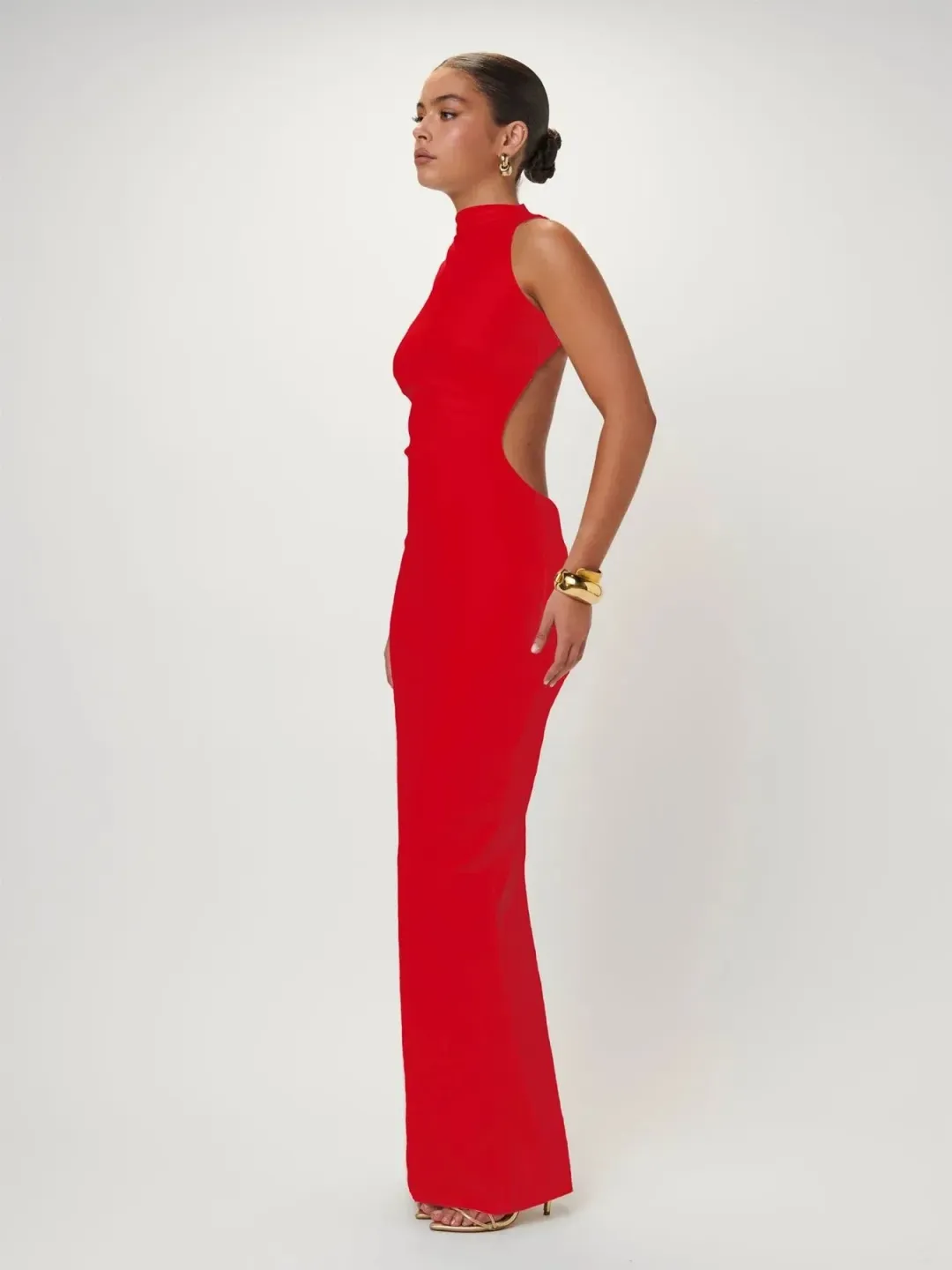 Effie Kats Ambre Gown Cherry Red Size XS / AU 6 for rent on The Volte - main image