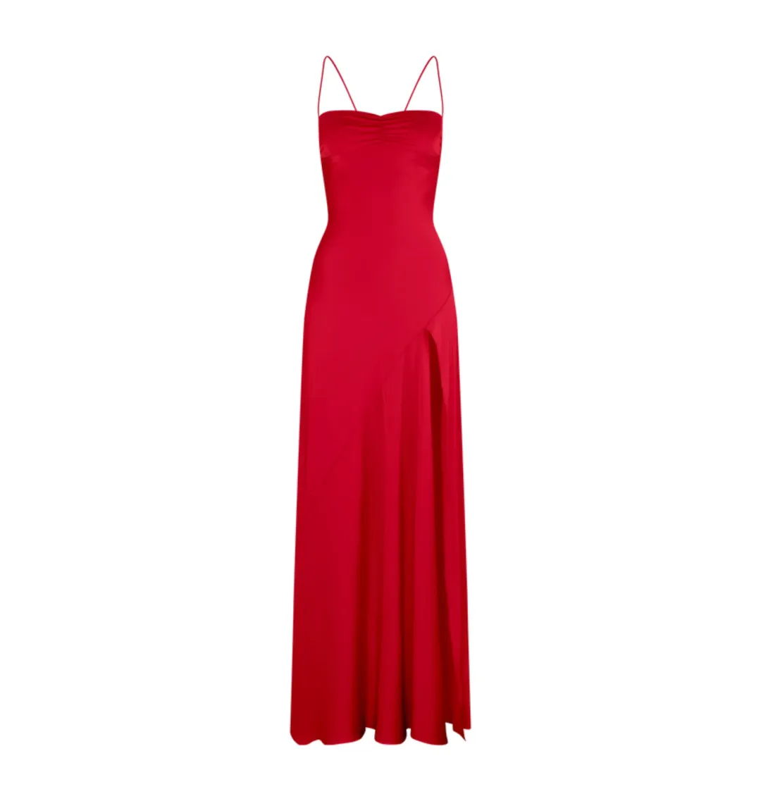 HNTR the Label Gaia Gown in Wine Size XS / AU 6 for rent on The Volte - main image