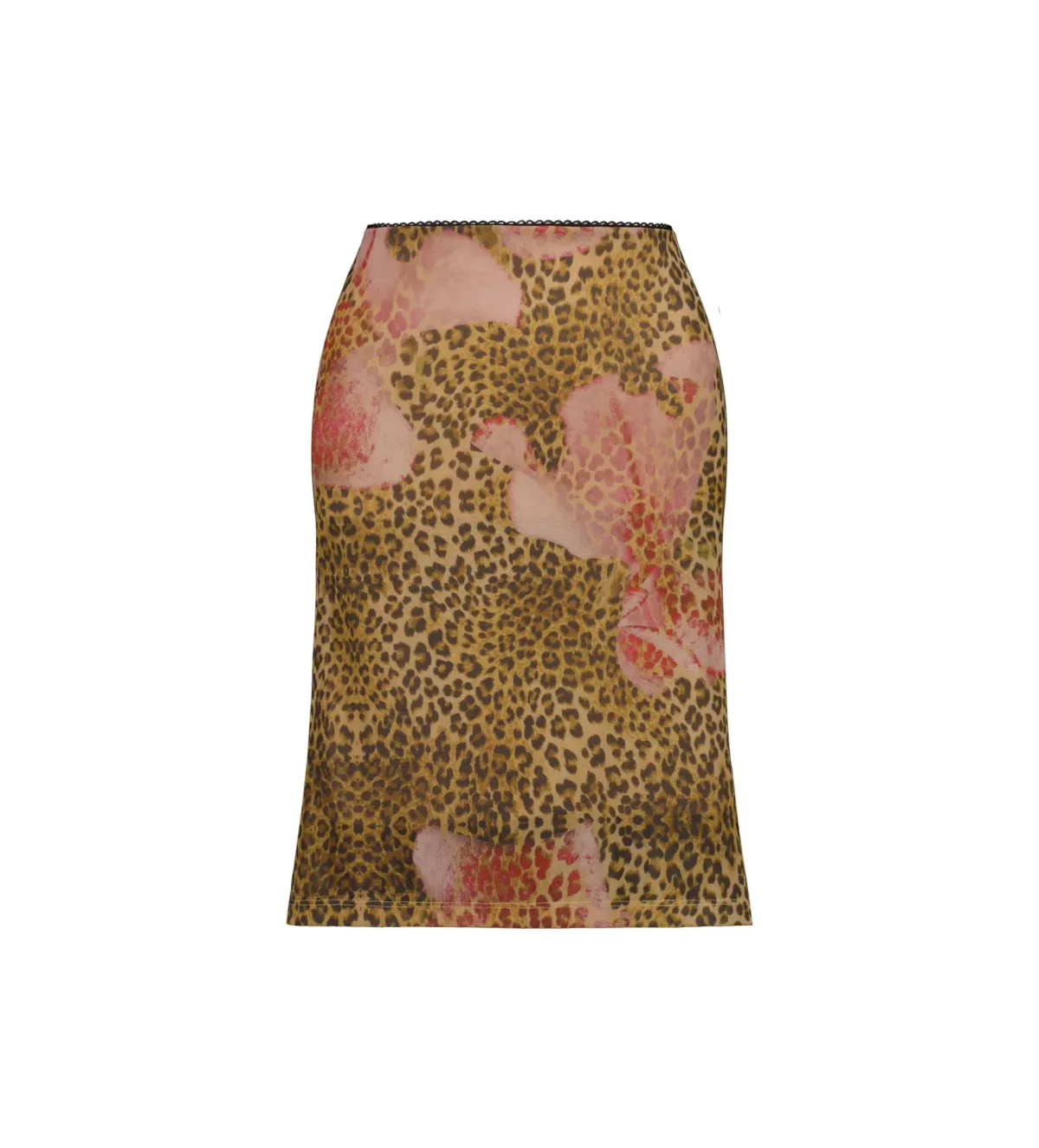 With Harper Lu Camisole and Midi Skirt Mesh Leopard Set Size S/AU 8 - Image 7