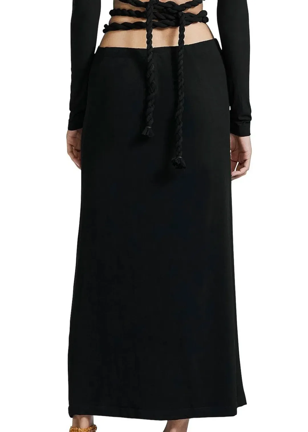 Dion Lee Rope Wrap Top & Skirt Set Black Size 6 for rent on The Volte - main image