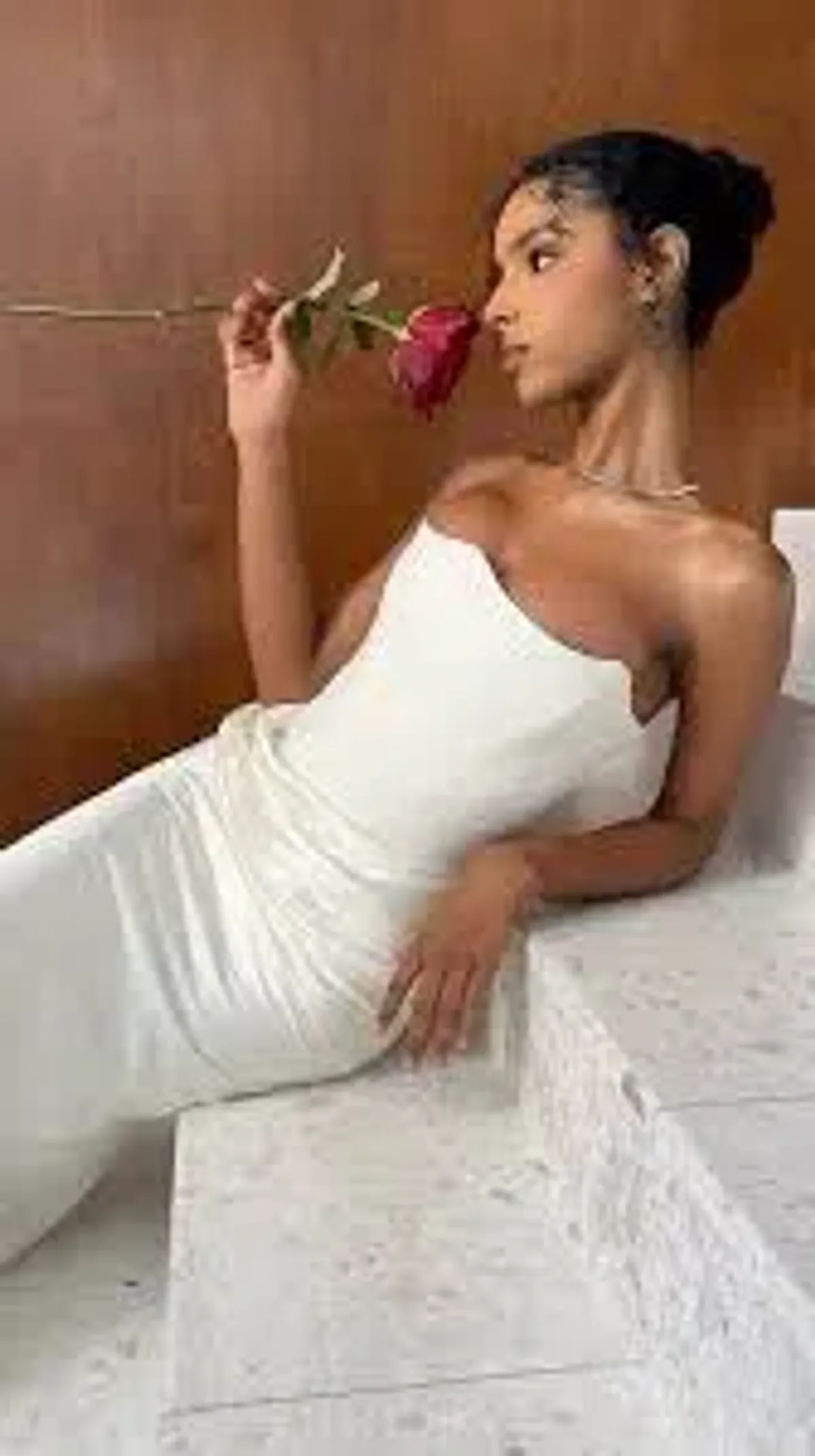 House of Cb Strapless Corset Dress Ivory Size XS / AU 6 - Image 3