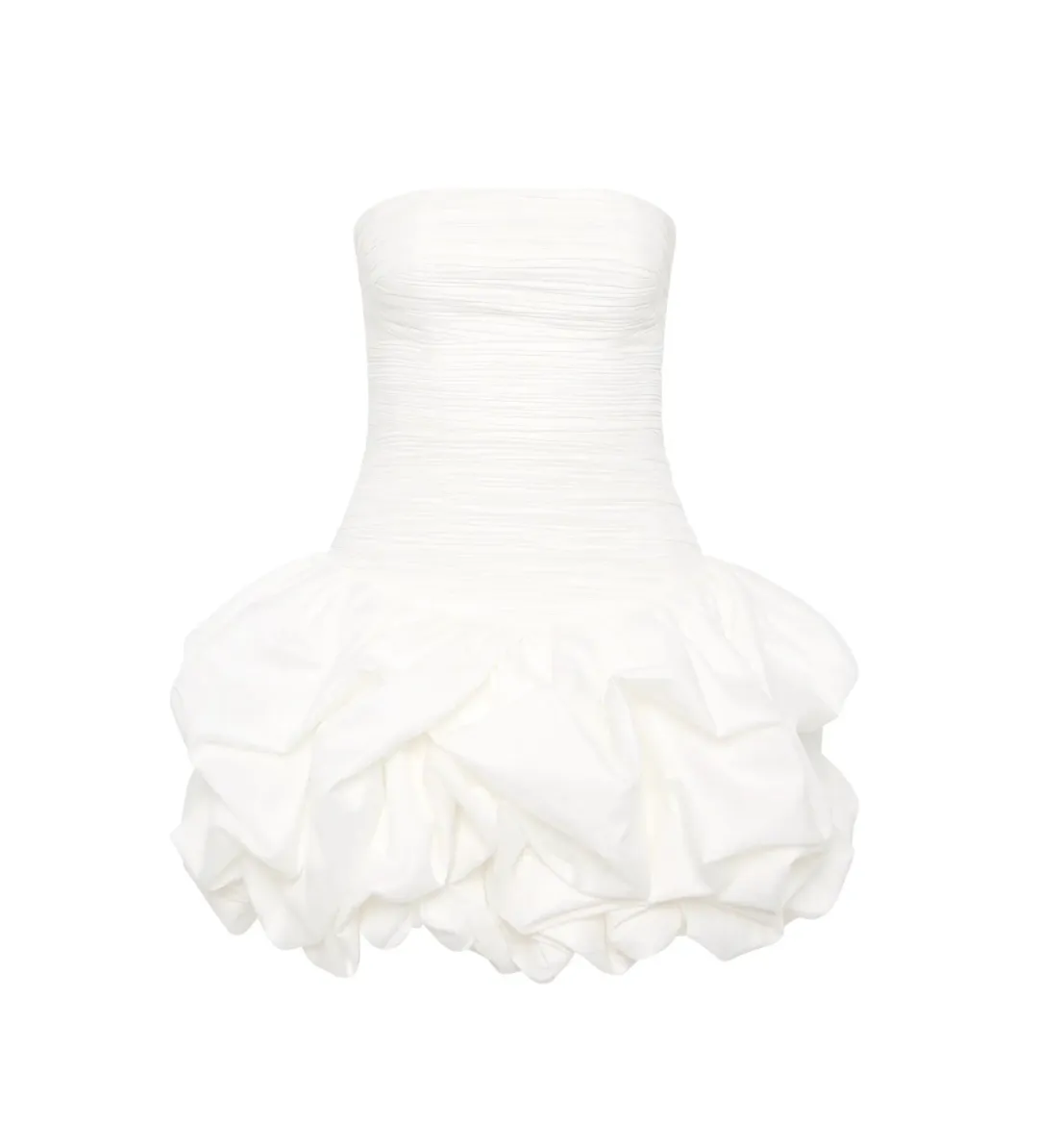 Aje Violette Bubble Hem Mini Dress in Ivory Size 8 for rent on The Volte - main image