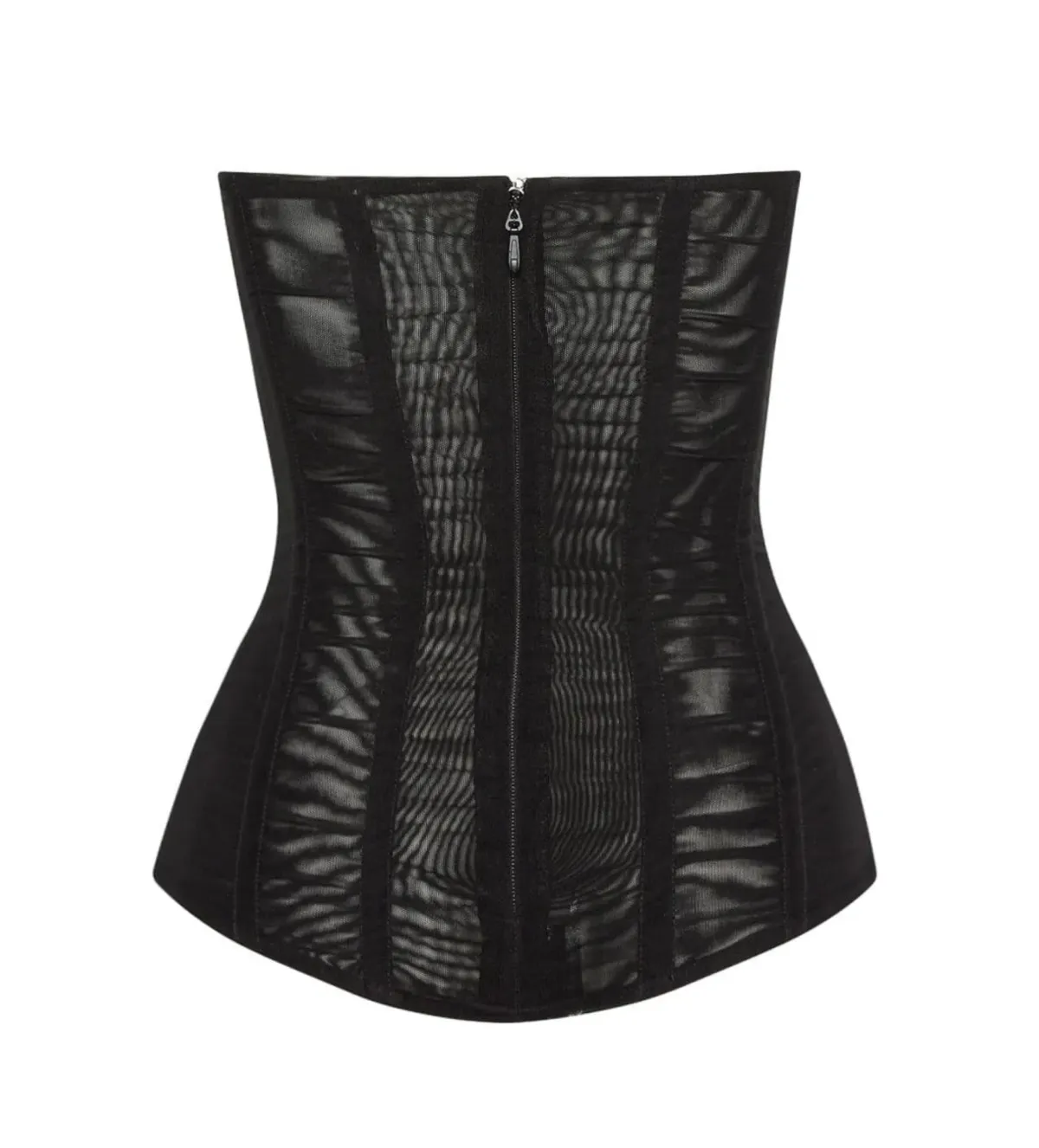 Leau White Muse Mesh Corset Top in Black Size AU 12 - Image 4