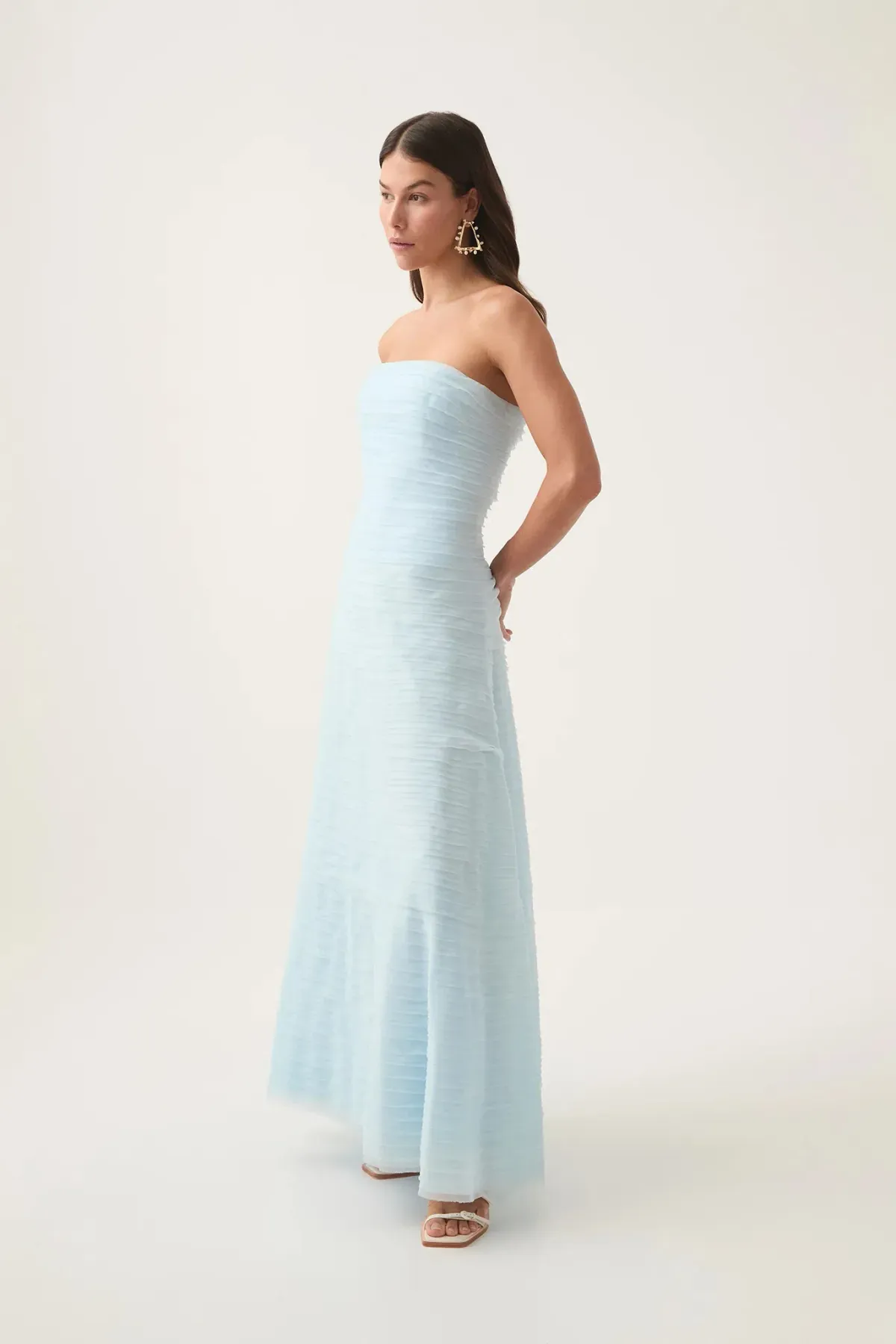 Aje Blue Soundscape Maxi Dress in Blue Size AU 6 - Image 2