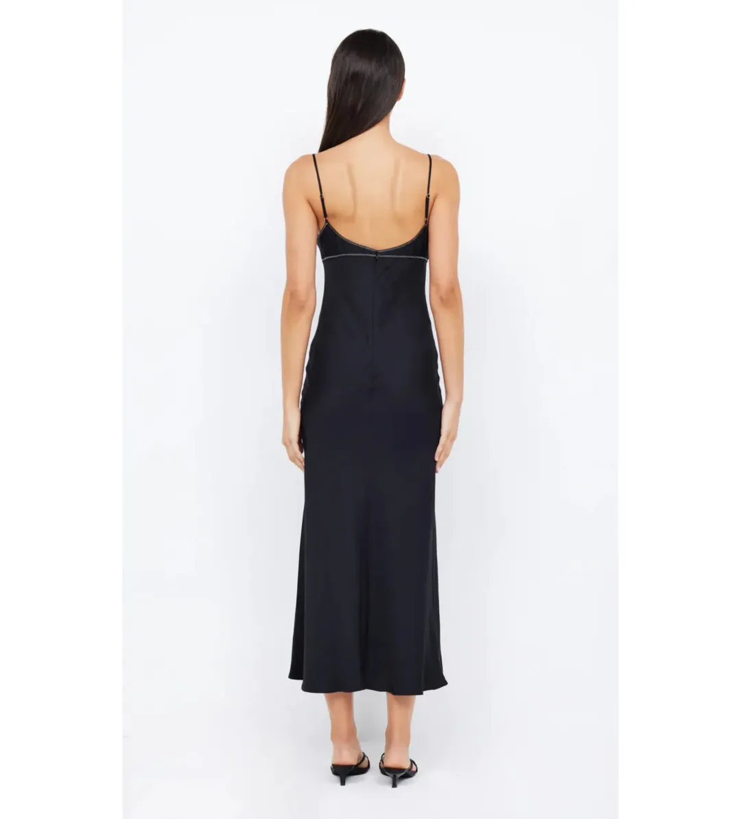 Bec & Bridge Emery Midi Dress Black/Ivory Size AU 8 for rent on The Volte - main image