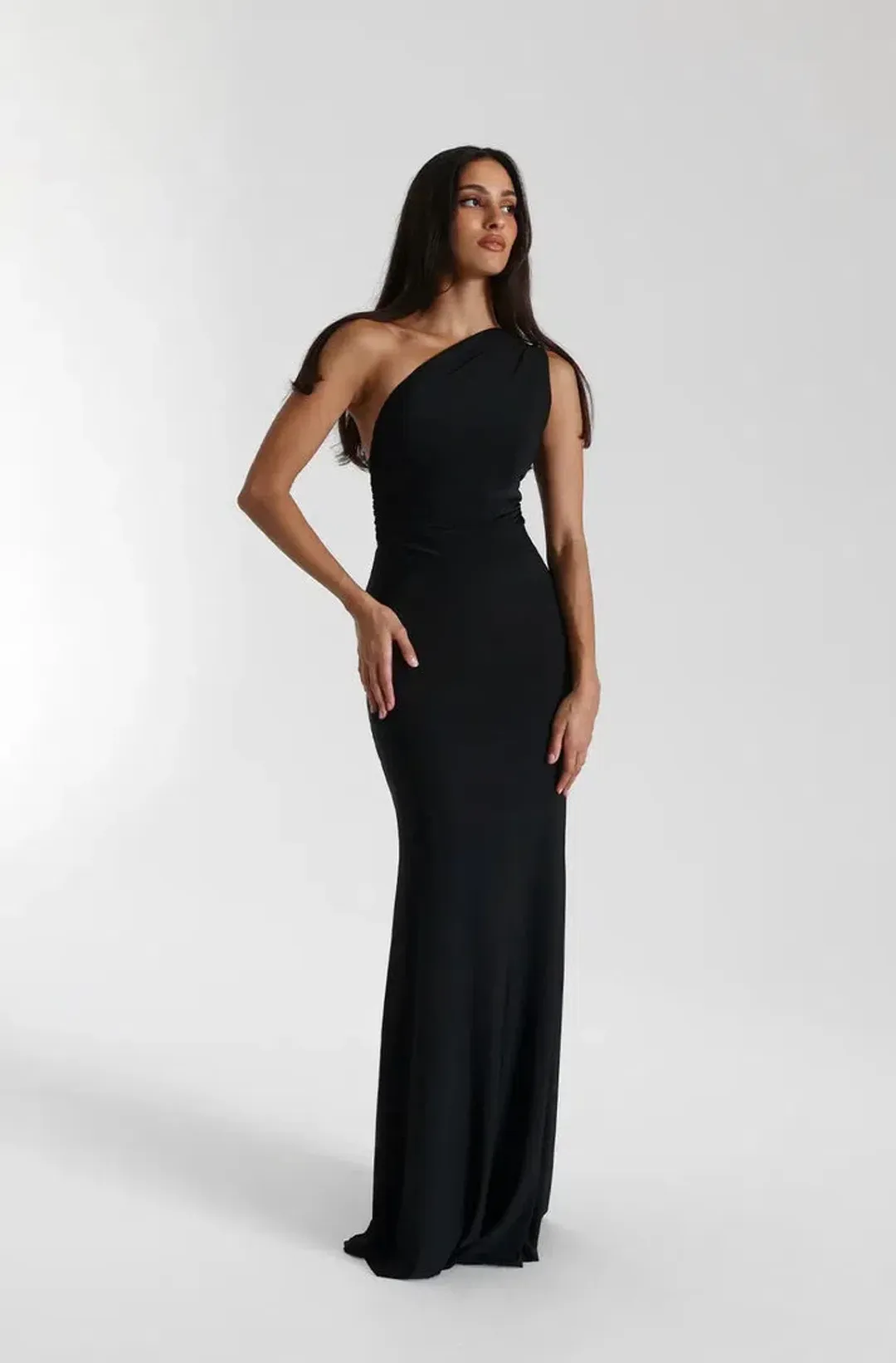 Natalie Rolt Black Fabienne Gown Size AU 6 for rent on The Volte - main image