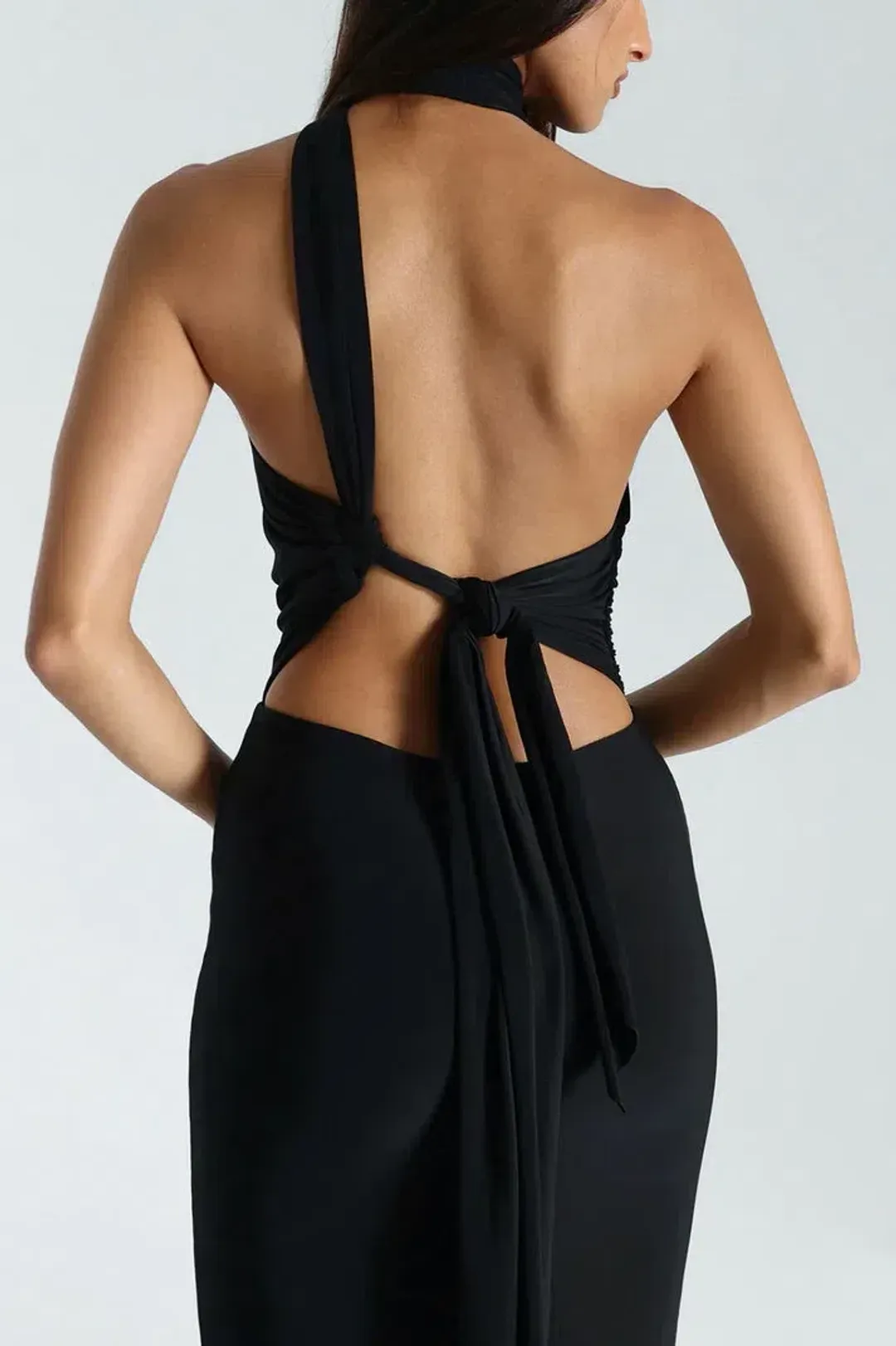 Natalie Rolt Black Fabienne Gown Size AU 8 for rent on The Volte - main image