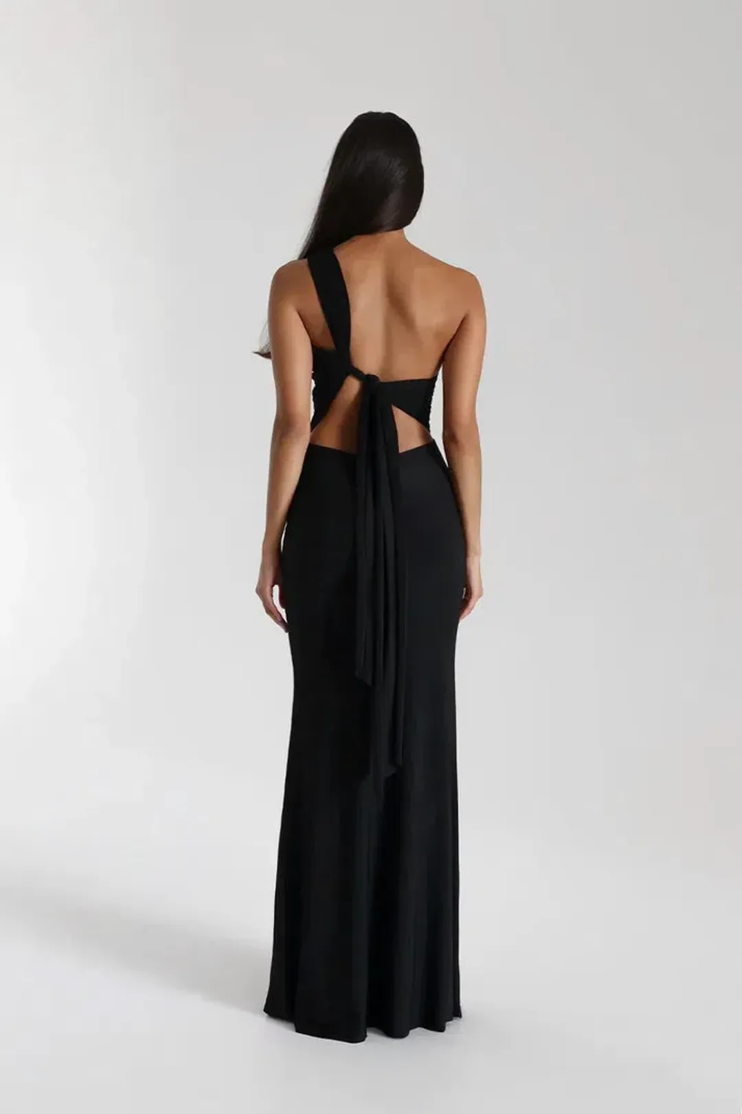 Natalie Rolt Black Fabienne Gown Size AU 8 for rent on The Volte - main image