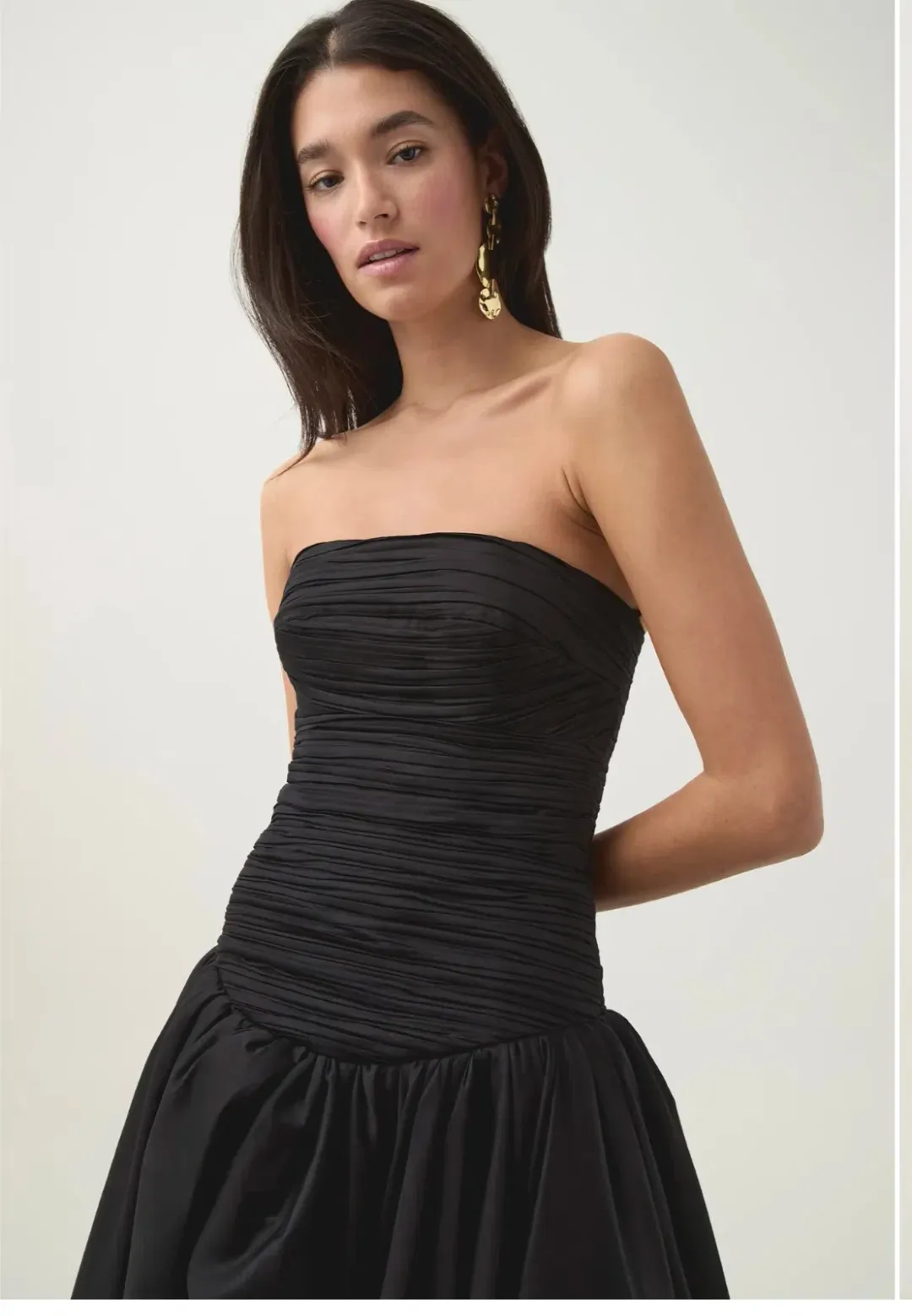 Aje Violette Bubble Hem Maxi Dress in Black Size 6 for rent on The Volte - main image