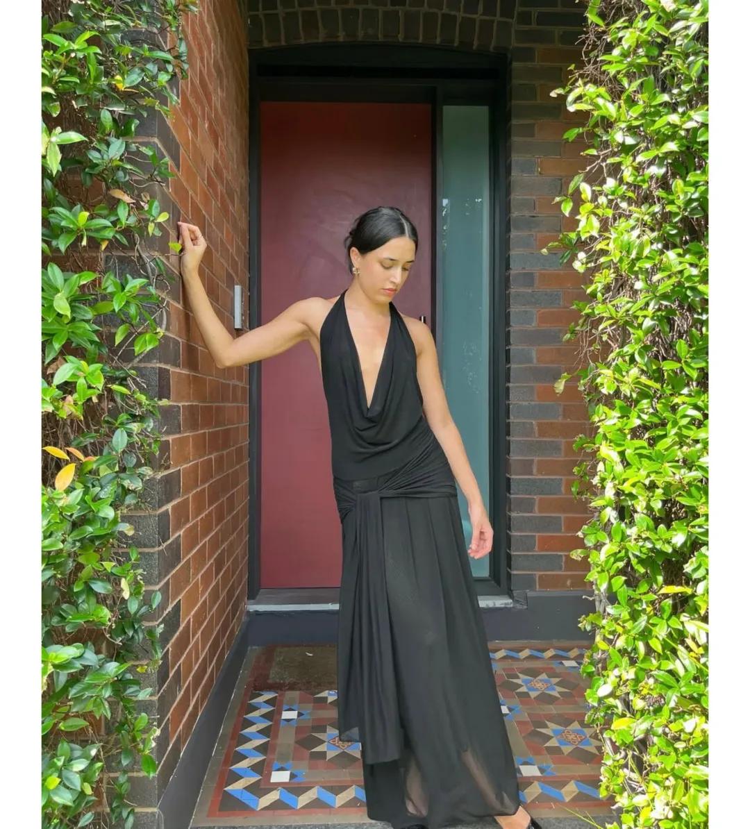 Raphaella Santana  Hera Dress Black Size 10 for rent on The Volte - main image