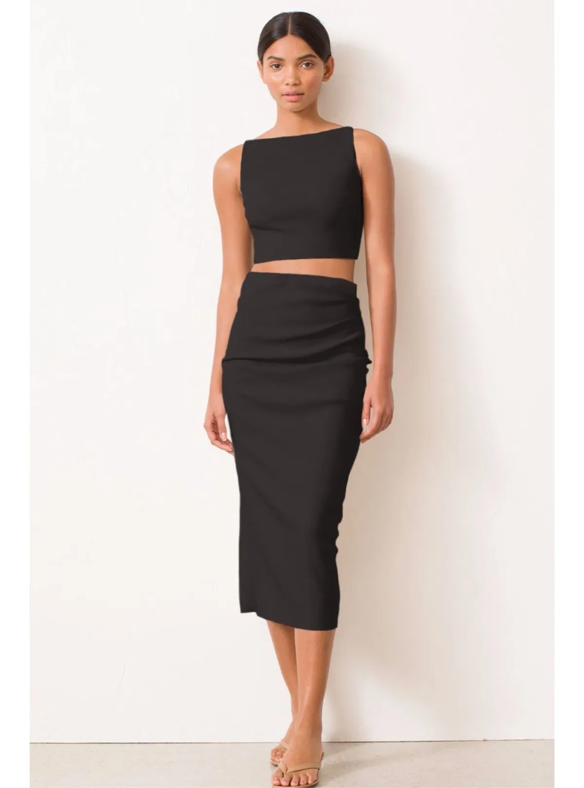 Bec & Bridge Raphaela Top and Skirt Set Black Size 6 - Image 1