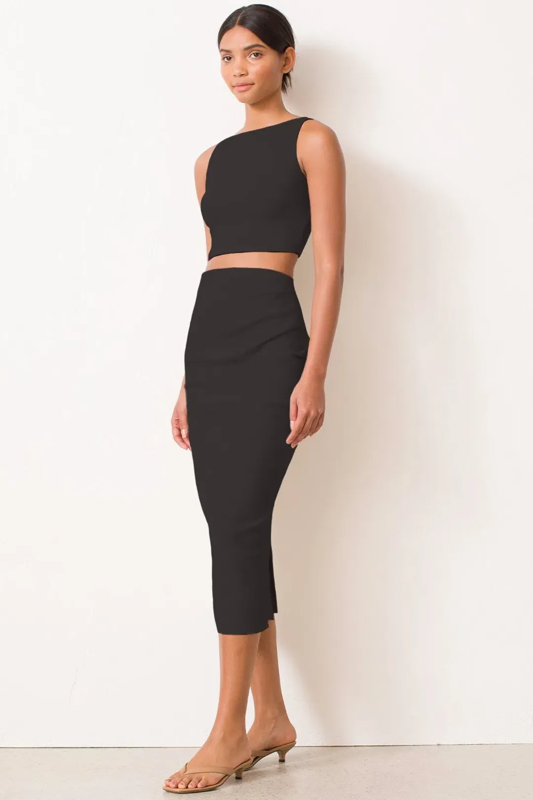 Bec & Bridge Raphaela Top and Skirt Set Black Size 6 for rent on The Volte - main image