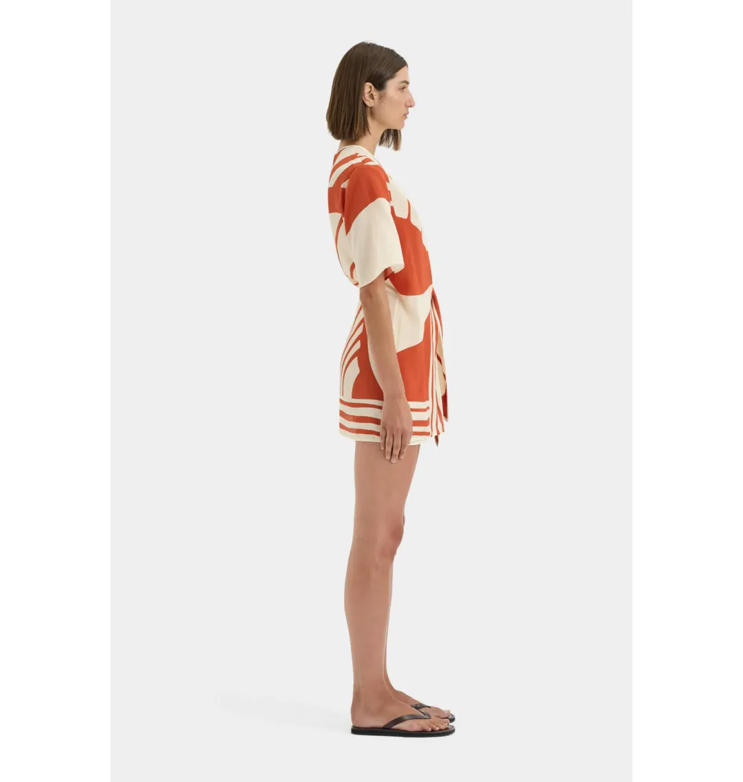 Sir The Label Calla Mini Dress in Hibiscus Stripe Size 1 / AU 8 for rent on The Volte - main image