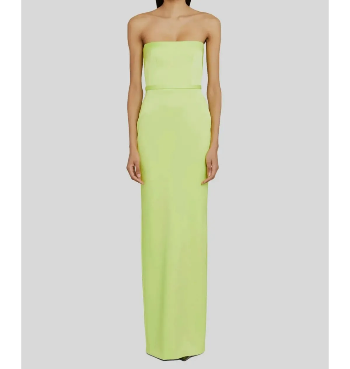 Alex Perry Cassidy Strapless Column Gown Green Size AU 6 - Image 1