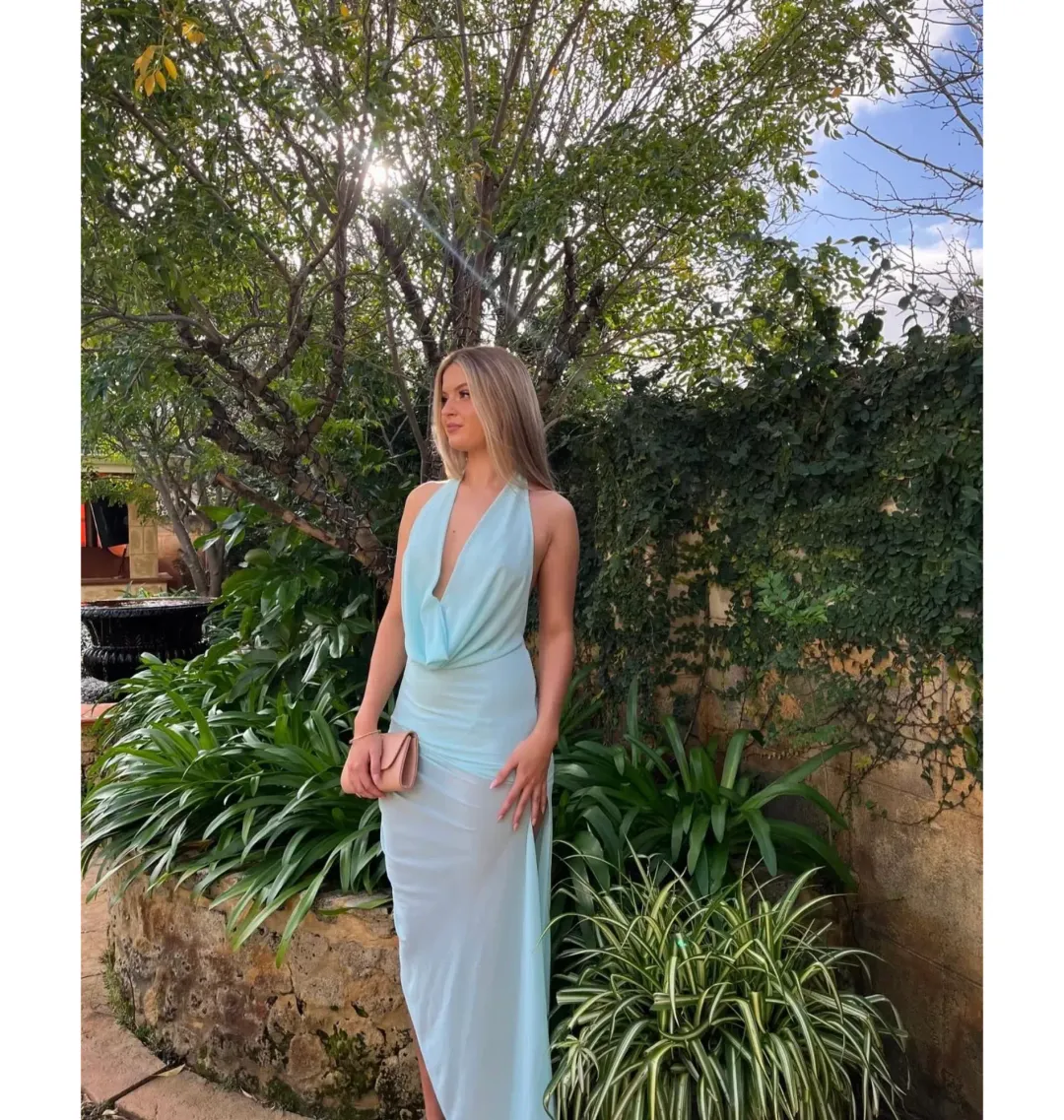 Natalie Rolt Anastasia Maxi Dress Blue Size 0 / AU 6 for rent on The Volte - main image