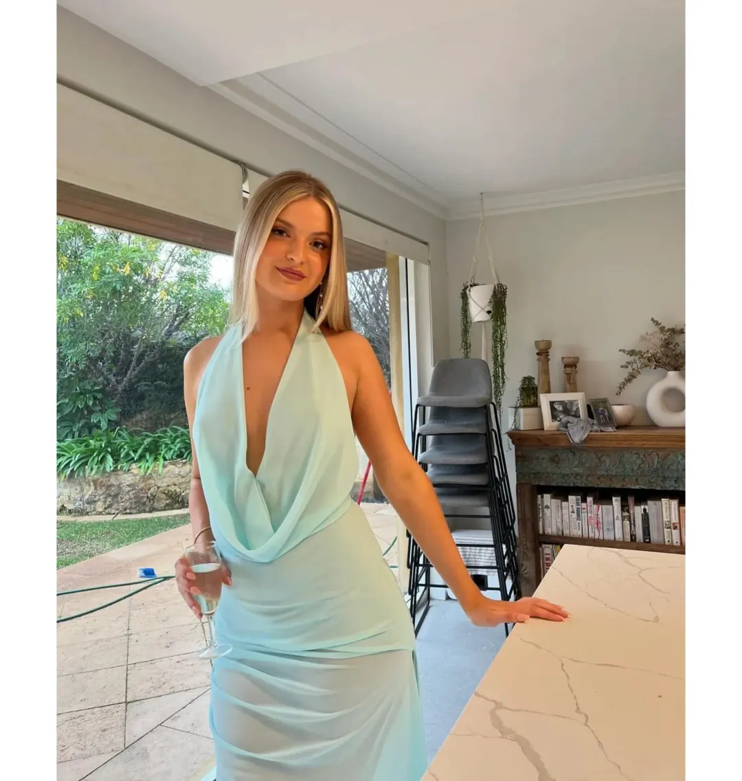 Natalie Rolt Anastasia Maxi Dress Blue Size 0 / AU 6 for rent on The Volte - main image