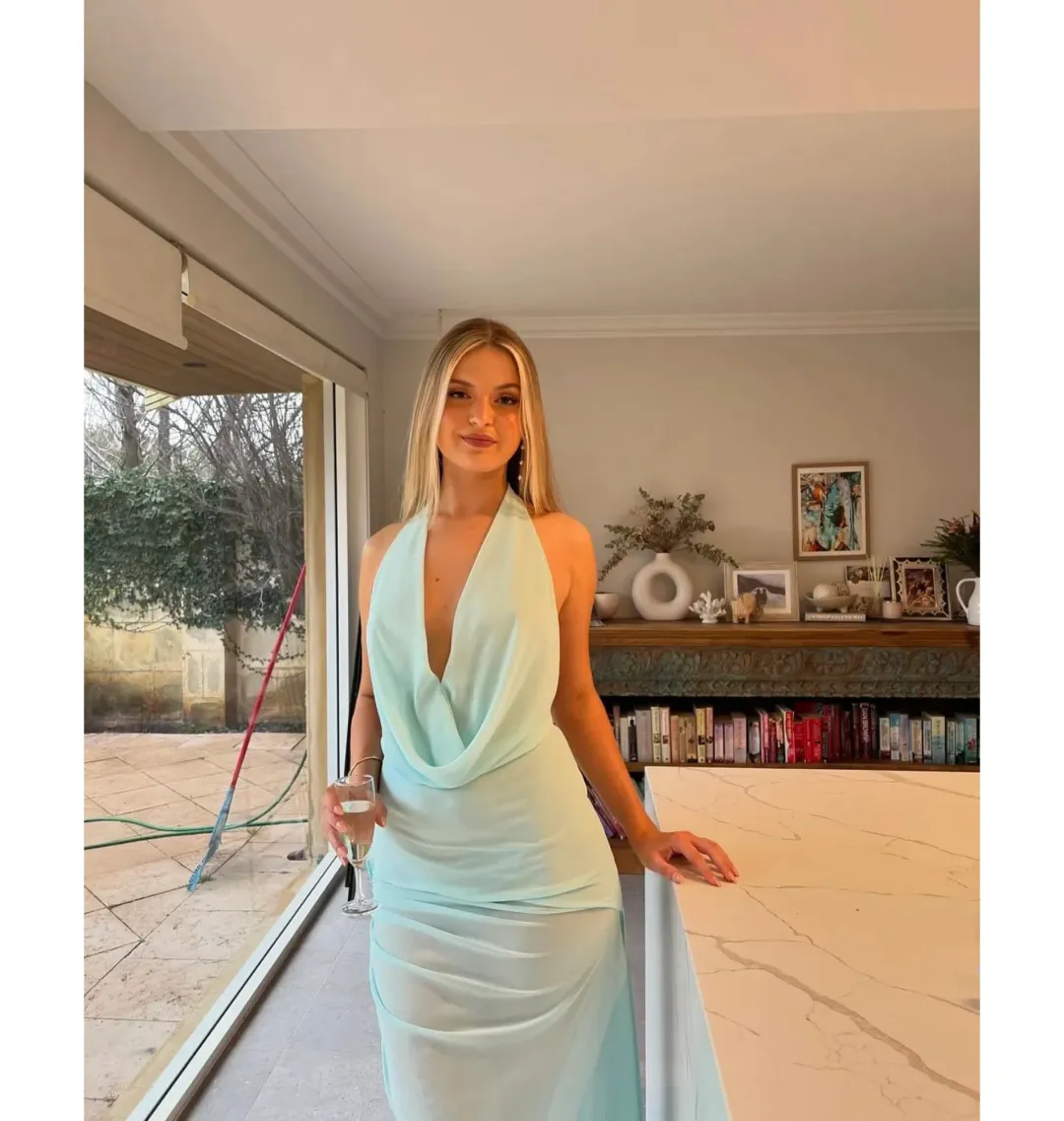 Natalie Rolt Anastasia Maxi Dress Blue Size 2 / AU 10 for rent on The Volte - main image