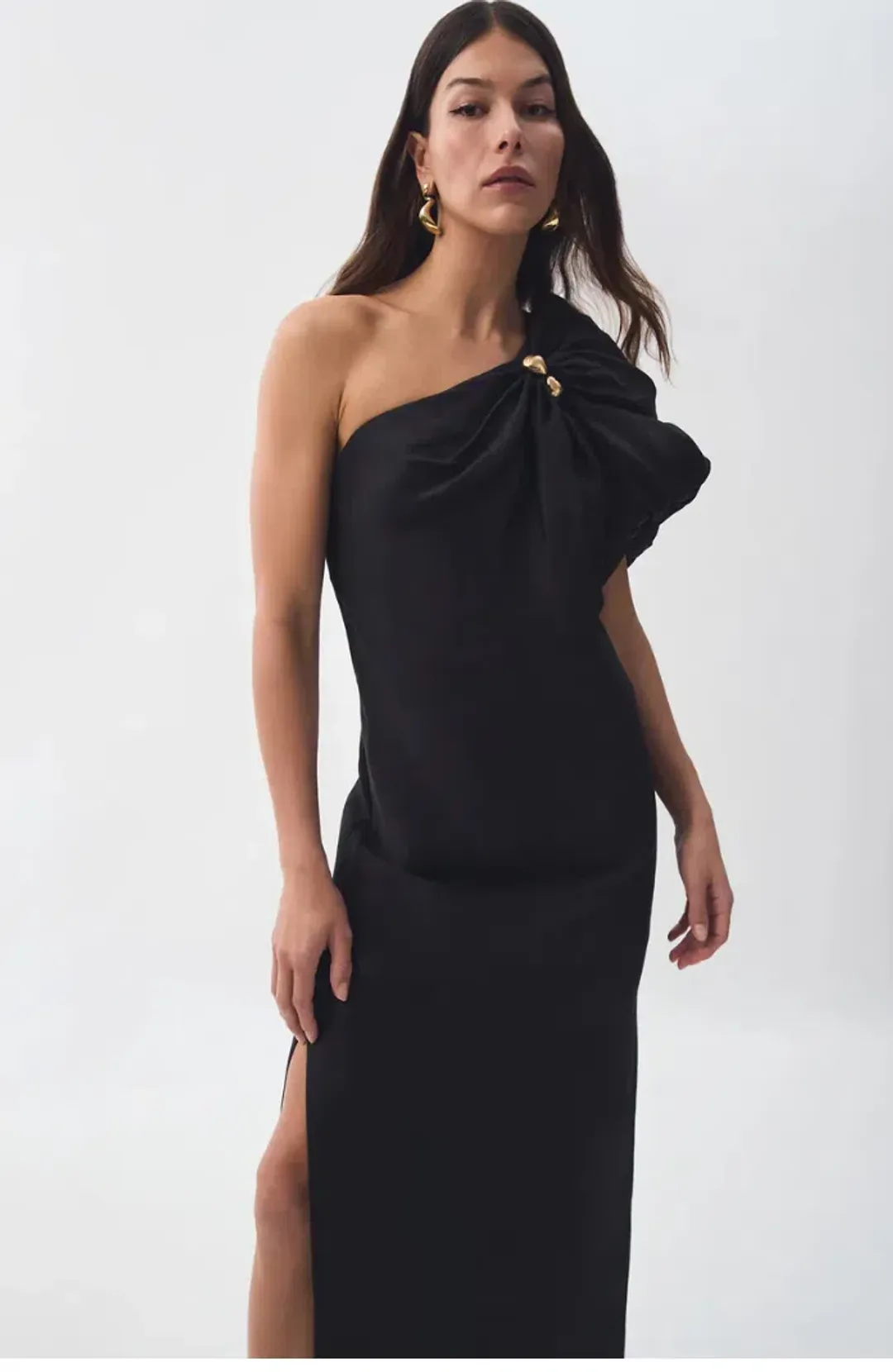 Aje Cira Maxi Dress Black  Size 16 for rent on The Volte - main image