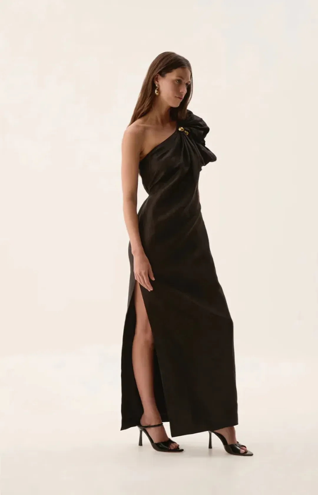 Aje Cira Maxi Dress Black  Size 16 for rent on The Volte - main image