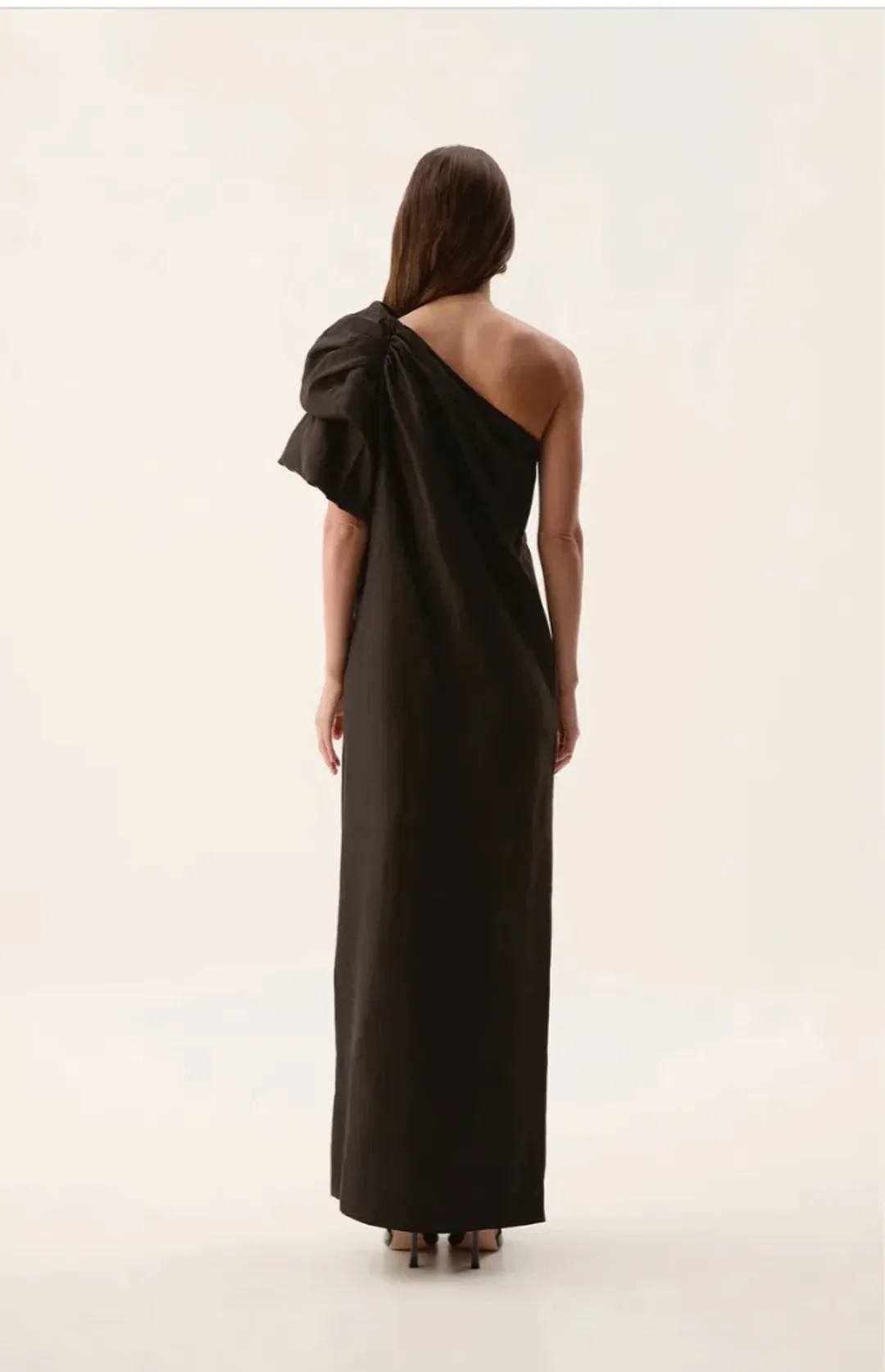 Aje Cira Maxi Dress Black  Size 16 for rent on The Volte - main image