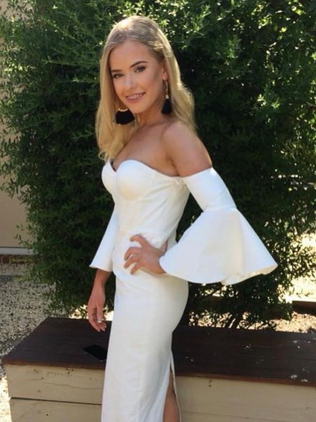 Elle Zeitoune Electra Dress White Size 8 for rent on The Volte - main image