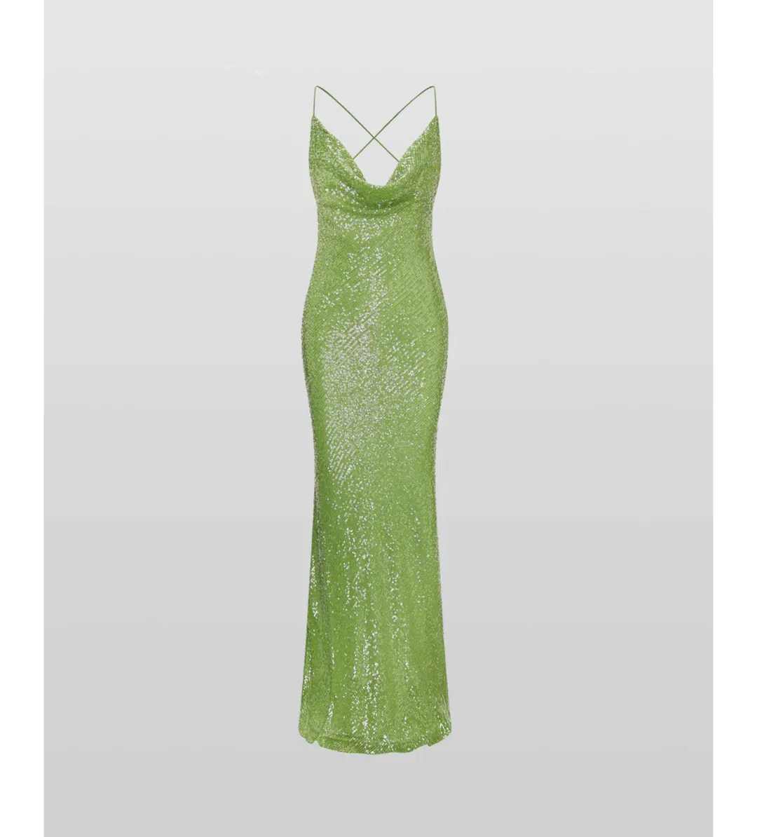 Rat & Boa Gaia Dress in Green Sequin Size S / AU 8 for rent on The Volte - main image