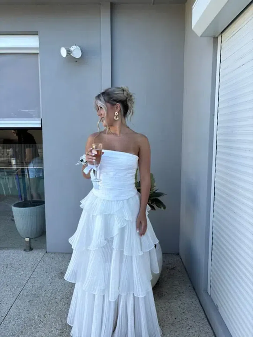 Aje  Sunbeam Cosmos Maxi Set White  Size 10 for rent on The Volte - main image