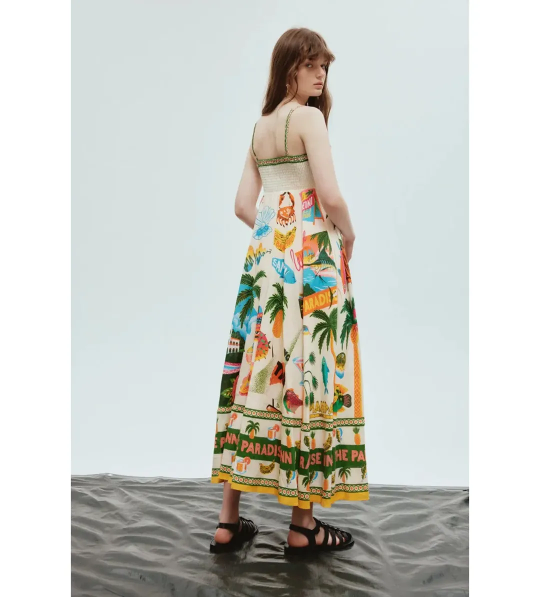 Alemais Paradiso Sundress Multi Size AU 12 for rent on The Volte - main image