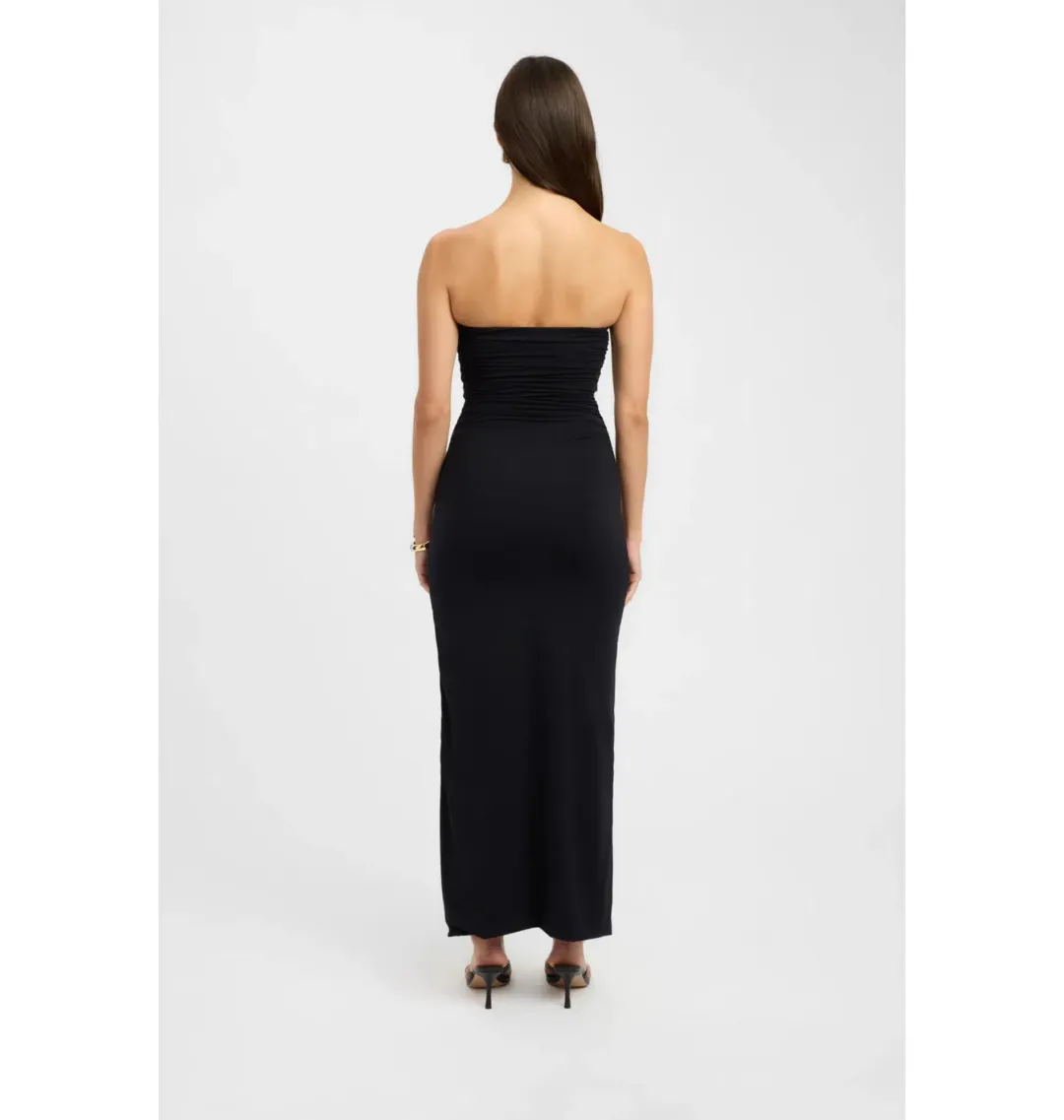Kookai Tayla Trim Maxi Dress Black Size AU 8 for rent on The Volte - main image
