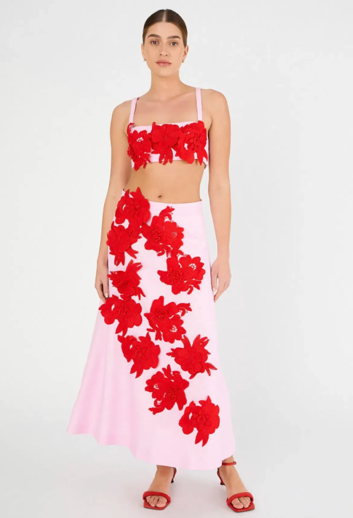 Oroton Contrast 3D Set Floral Size AU 6 - Image 1