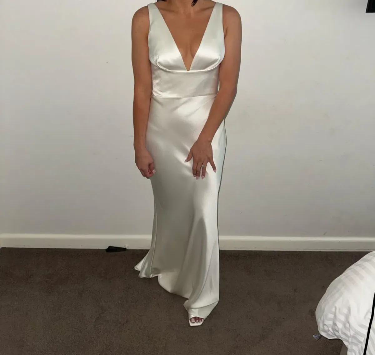 Leah Da Gloria Custom Gown White Size 10 - Image 1