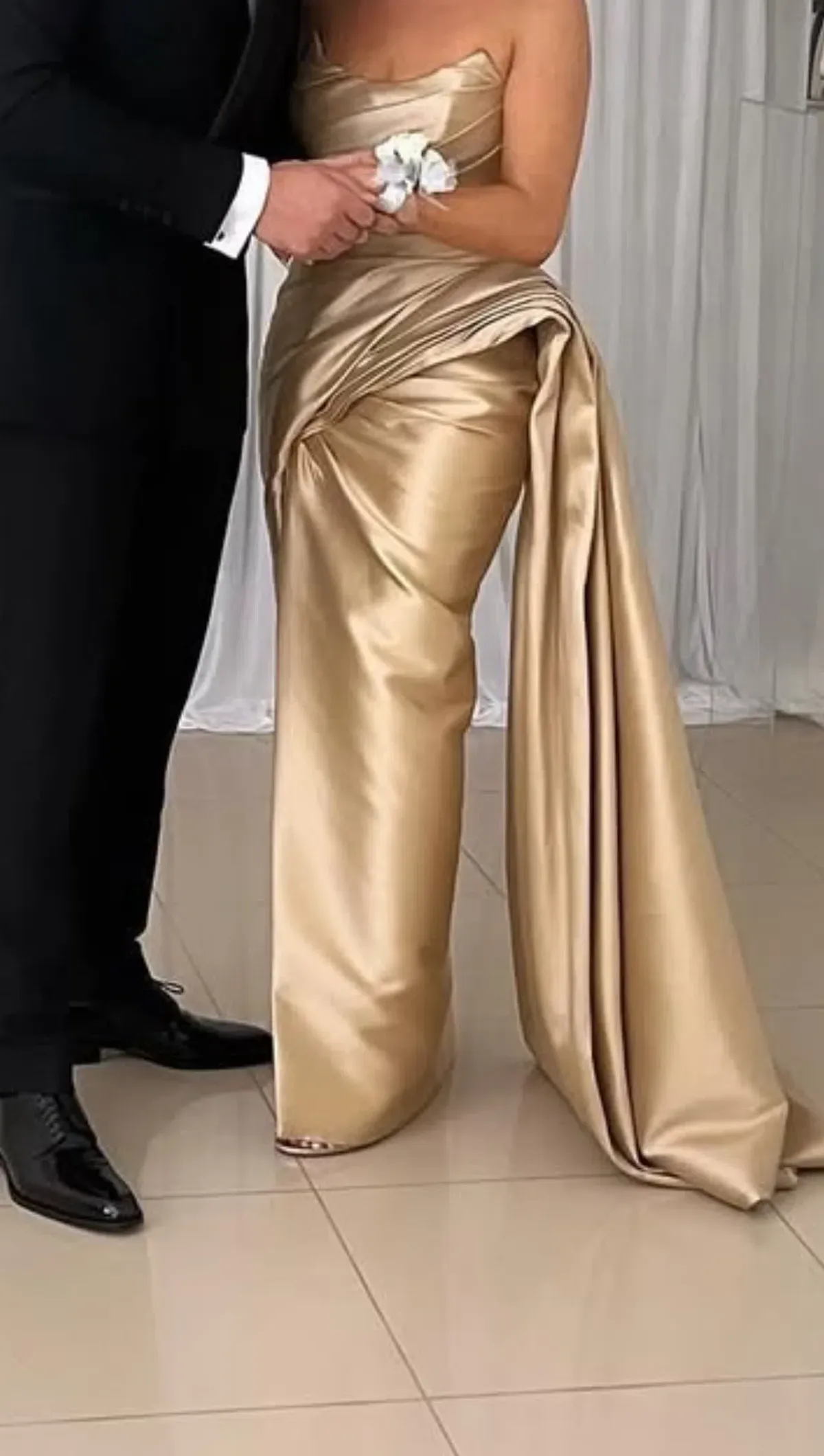 Janet Zeater Custom Gold Maxi Dress Size 8 - Image 1