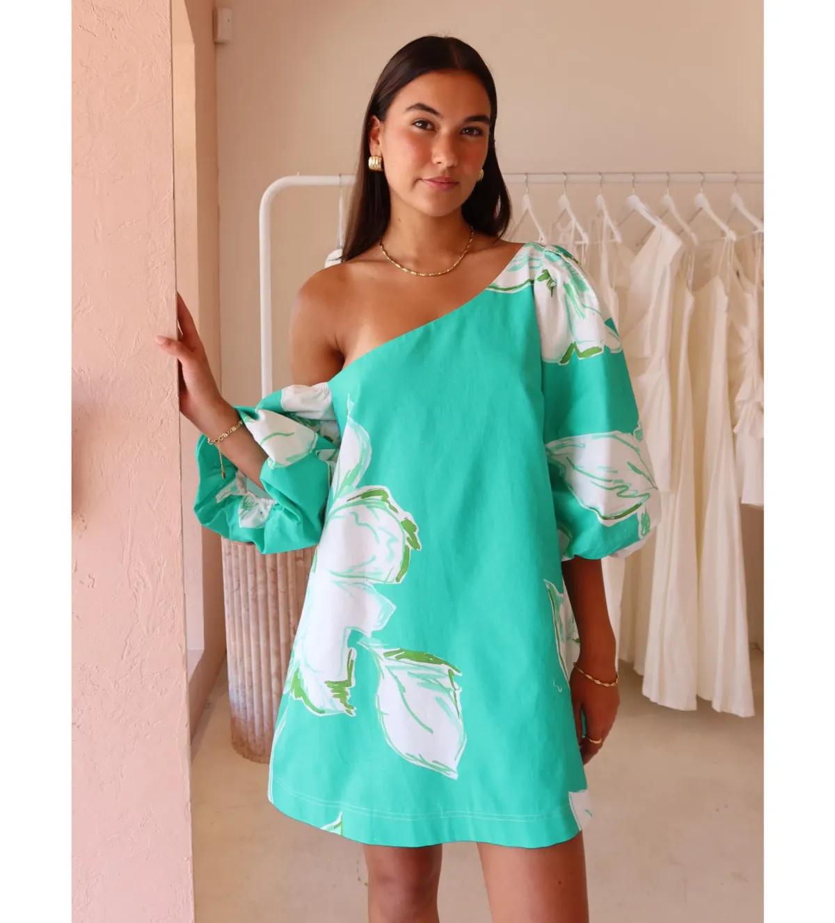 By Nicola Capri Dress Verde Fleur Size 10  - Image 1