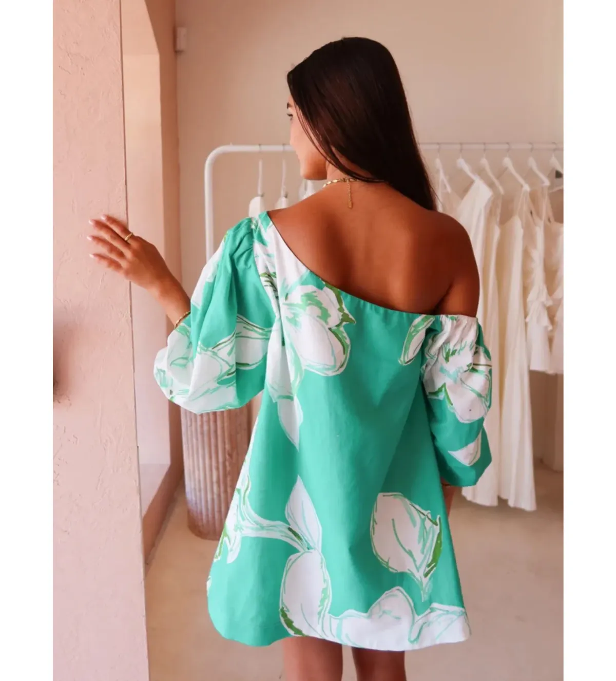 By Nicola Capri Dress Verde Fleur Size 10  - Image 2