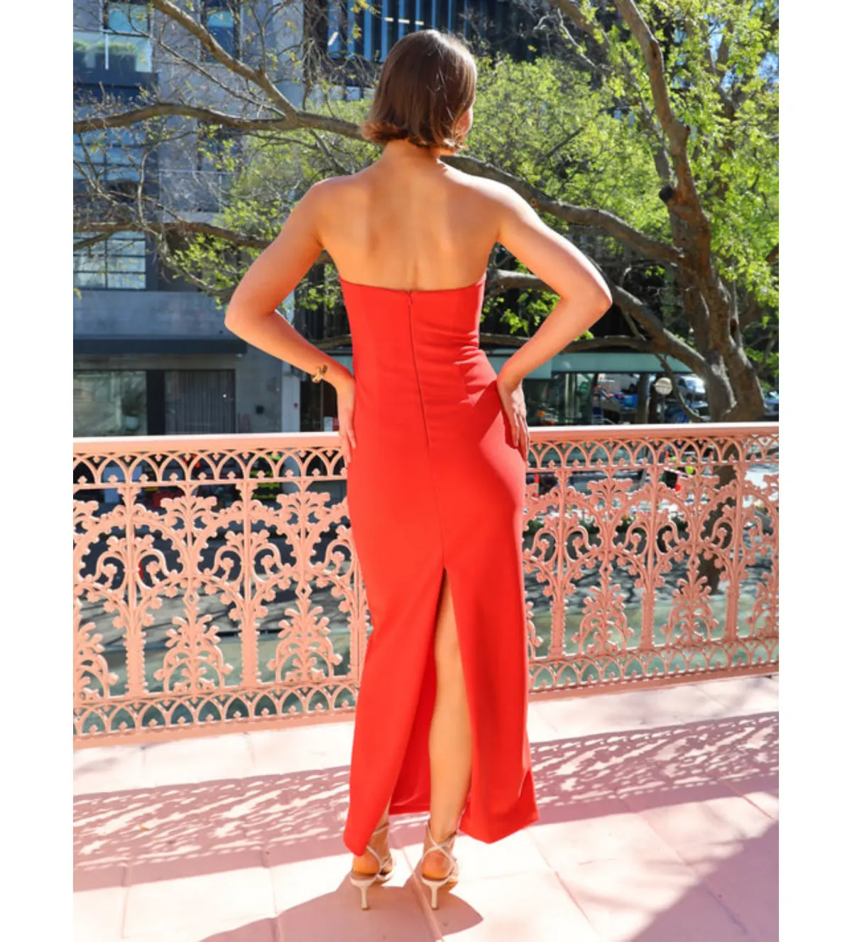 By Nicola Naomi Dress Cherry Size 8 - Image 2