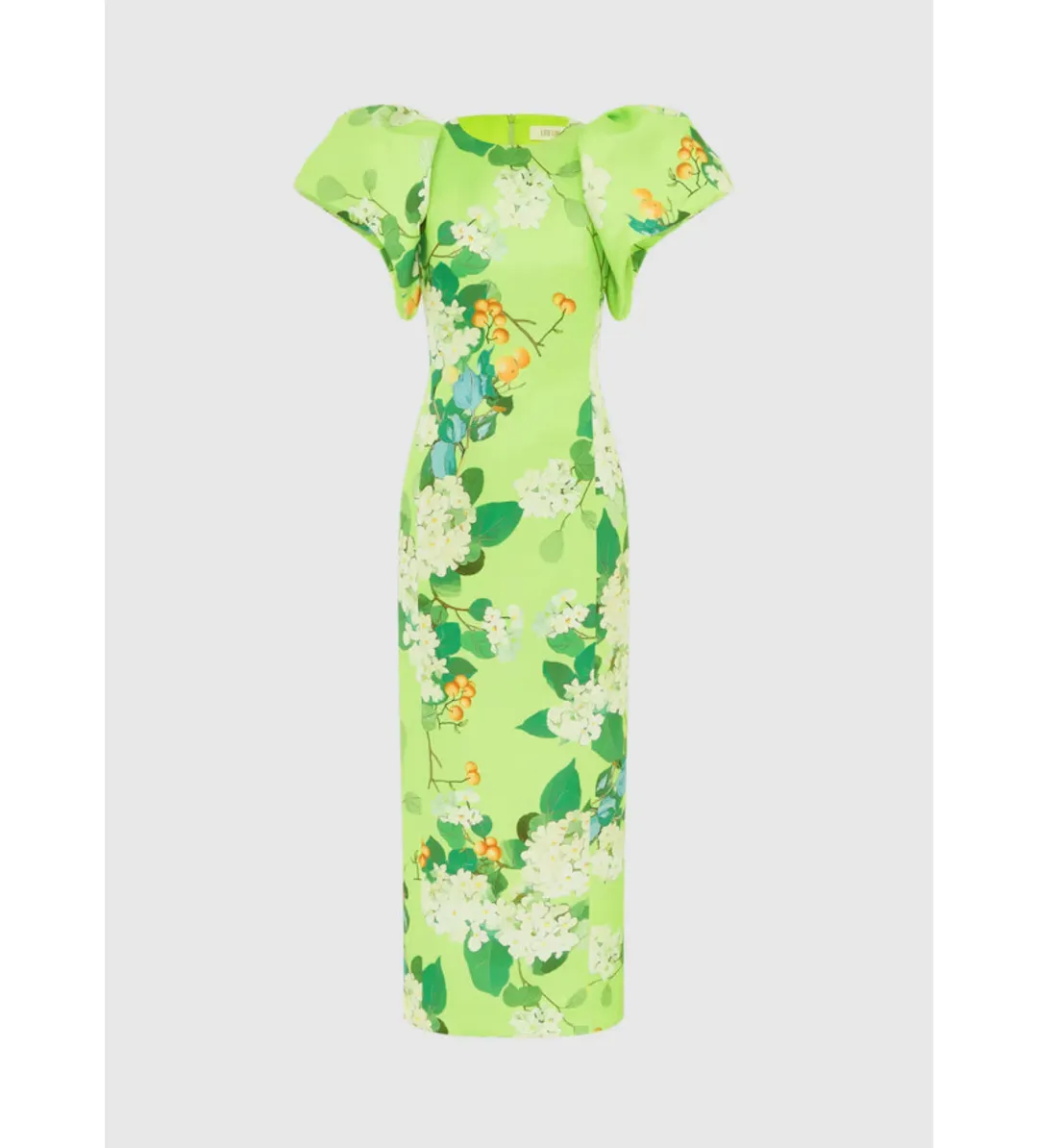 Leo Lin Lucinda Printed Maxi Dress Hydrangea Lime Size 14 for rent on The Volte - main image