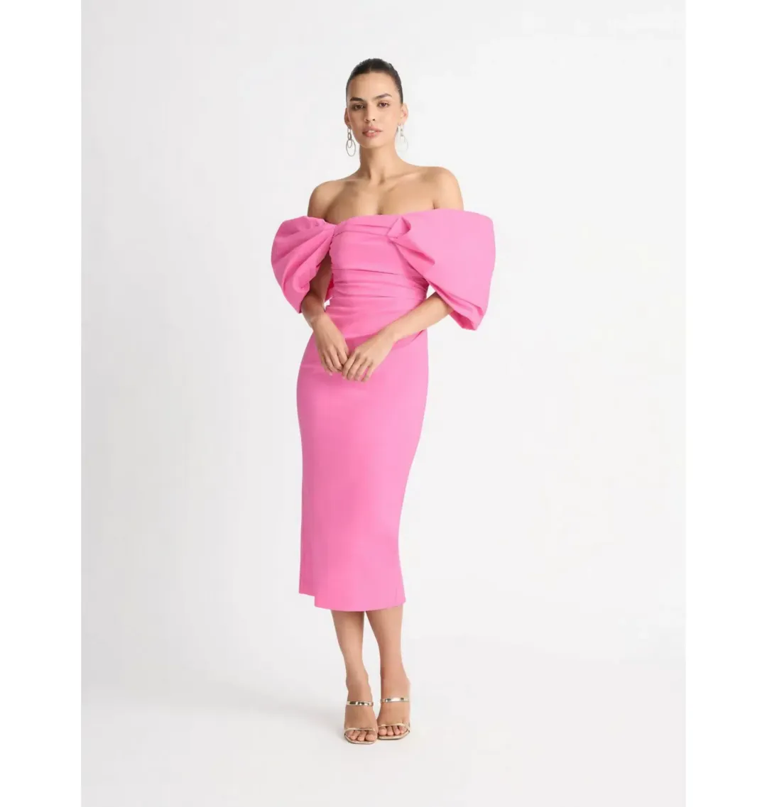 Sheike Ever After Midi Dress Pink Size 14 for rent on The Volte - main image