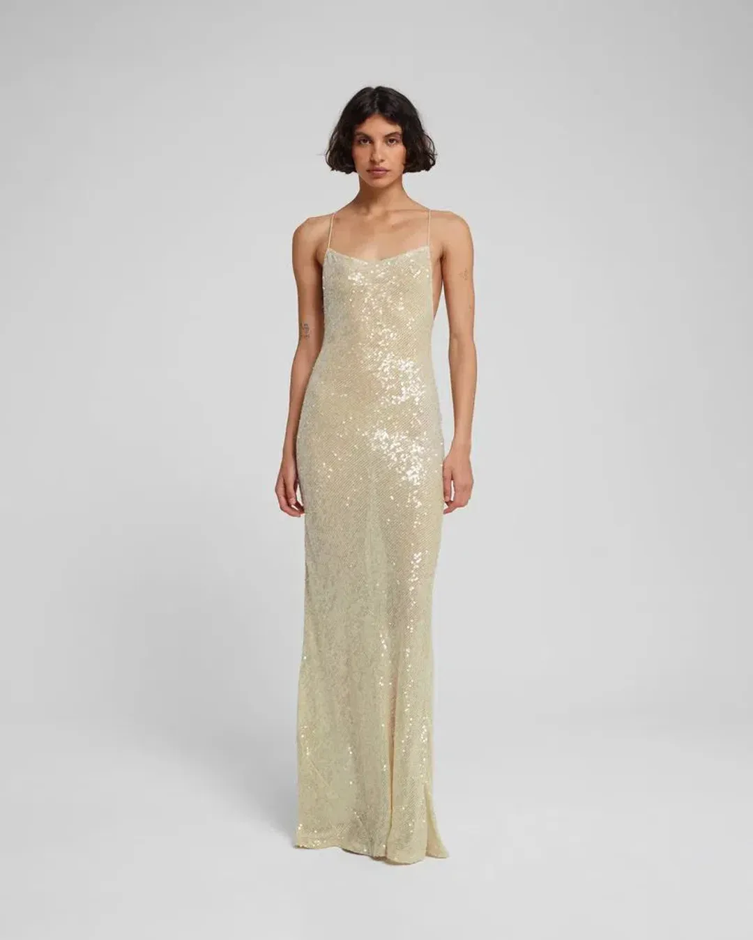 Rat And Boa Olympia Sequin Maxi Dress Size S/AU8 for rent on The Volte - main image