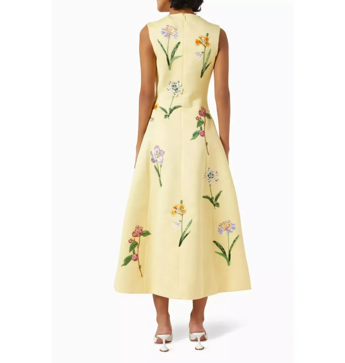 Leo Lin Cleo Sleeveless Midi Dress Wildflower Print Size 16 - Image 2