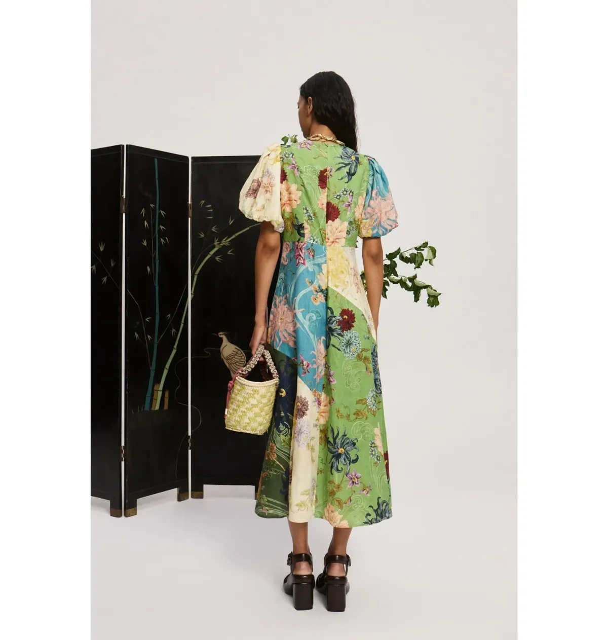 Alemais Avery Spliced Midi Dress Multi Size 16 - Image 2