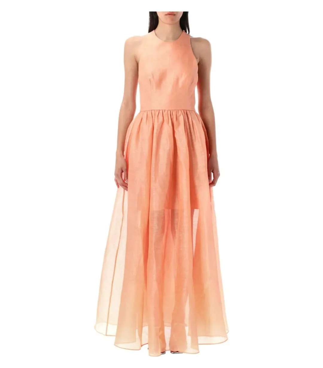 Zimmermann Illuminate Racer Maxi Dress in Guava Size 0 / AU 8 for rent on The Volte - main image