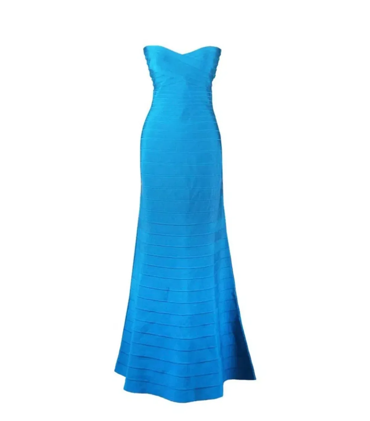 Herve Leger Blue Sara Gown Blue Size M/AU 8-10 - Image 2