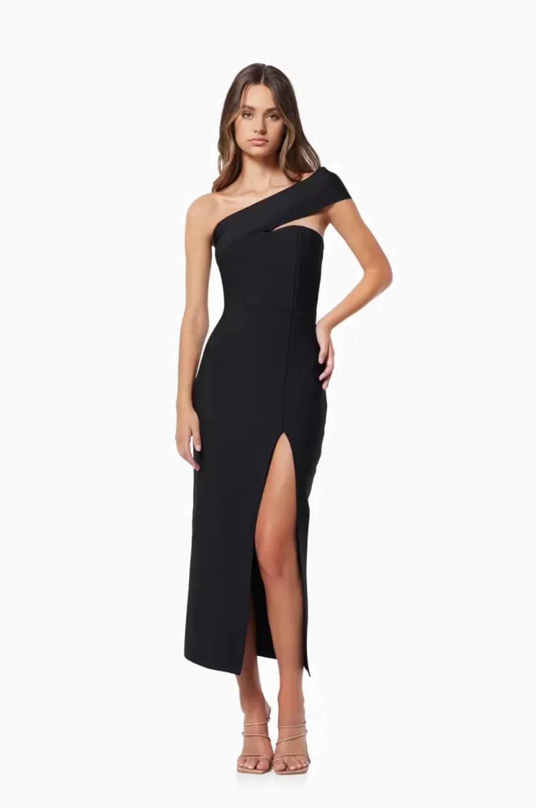 Elliatt Soroa Midi Dress Black Size M/AU 10 for rent on The Volte - main image