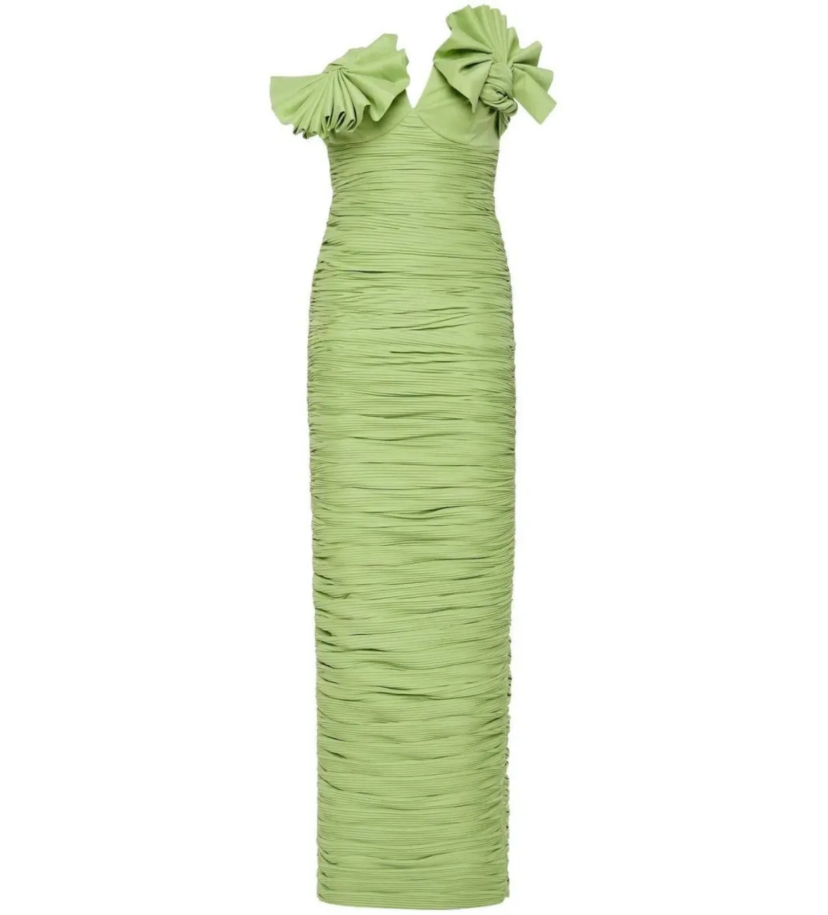 Rachel Gilbert Jensen Gown Pistachio Size 10  - Image 1
