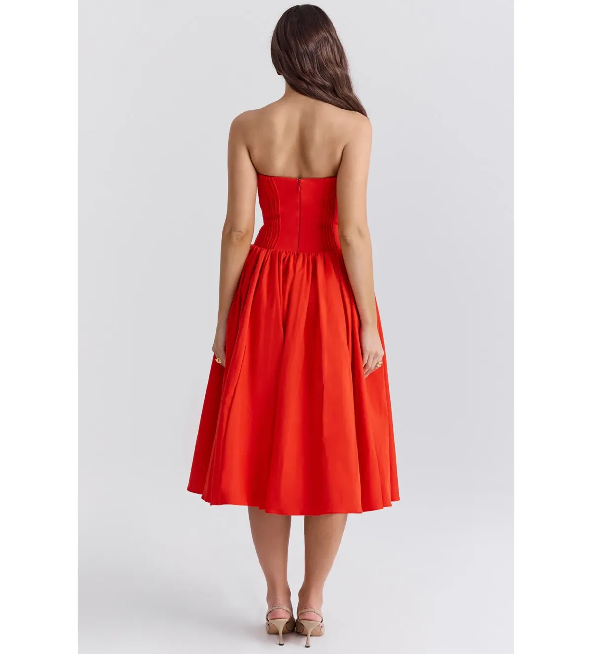 House of CB Elizabeth Dress Red Size M/AU 10-12 - Image 2