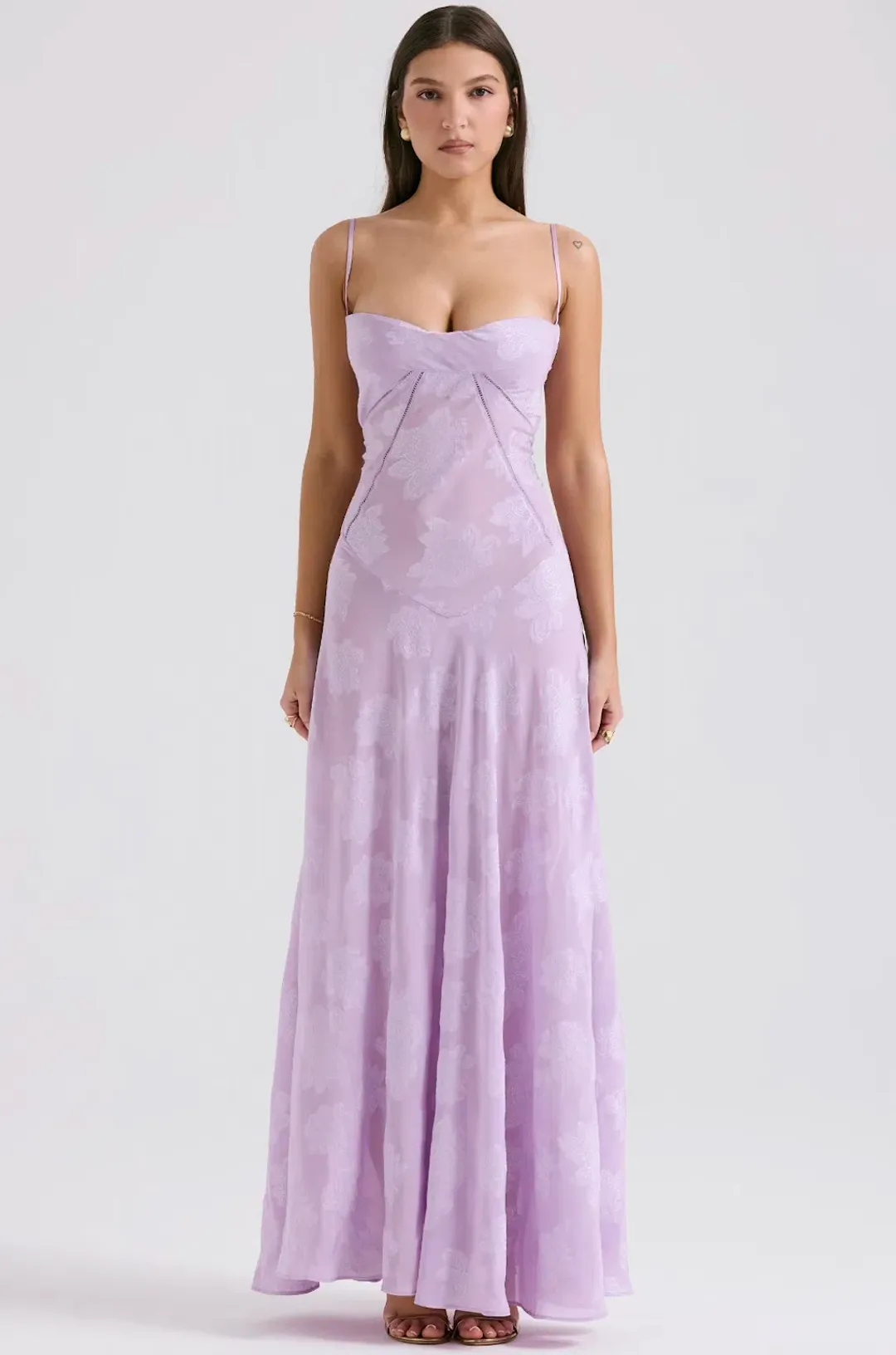 House Of CB Purple Seren Gown Size 6 for rent on The Volte - main image
