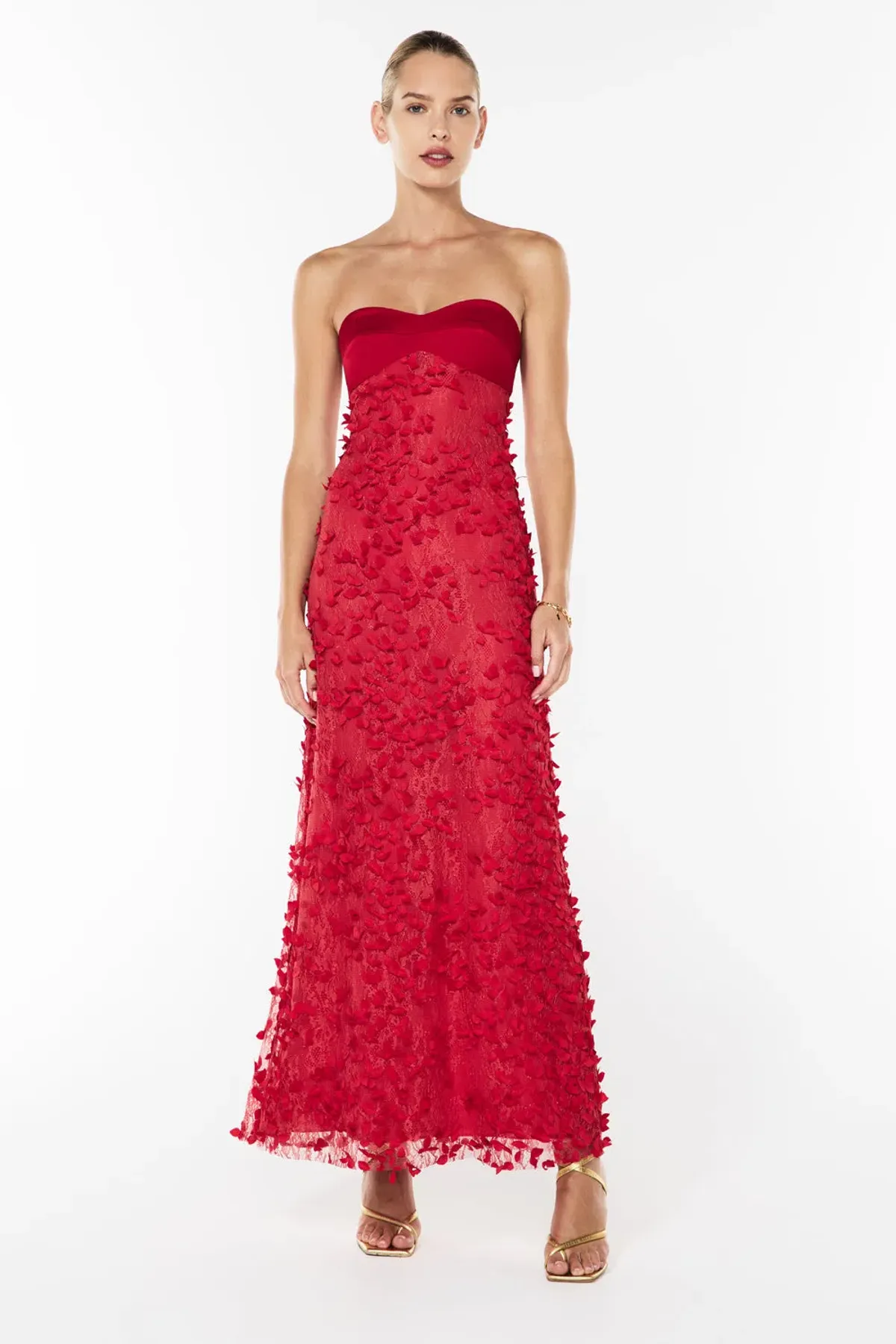 Manning Cartell Enchantment Balconette Maxi Dress Scarlet Red Size 6 - Image 1