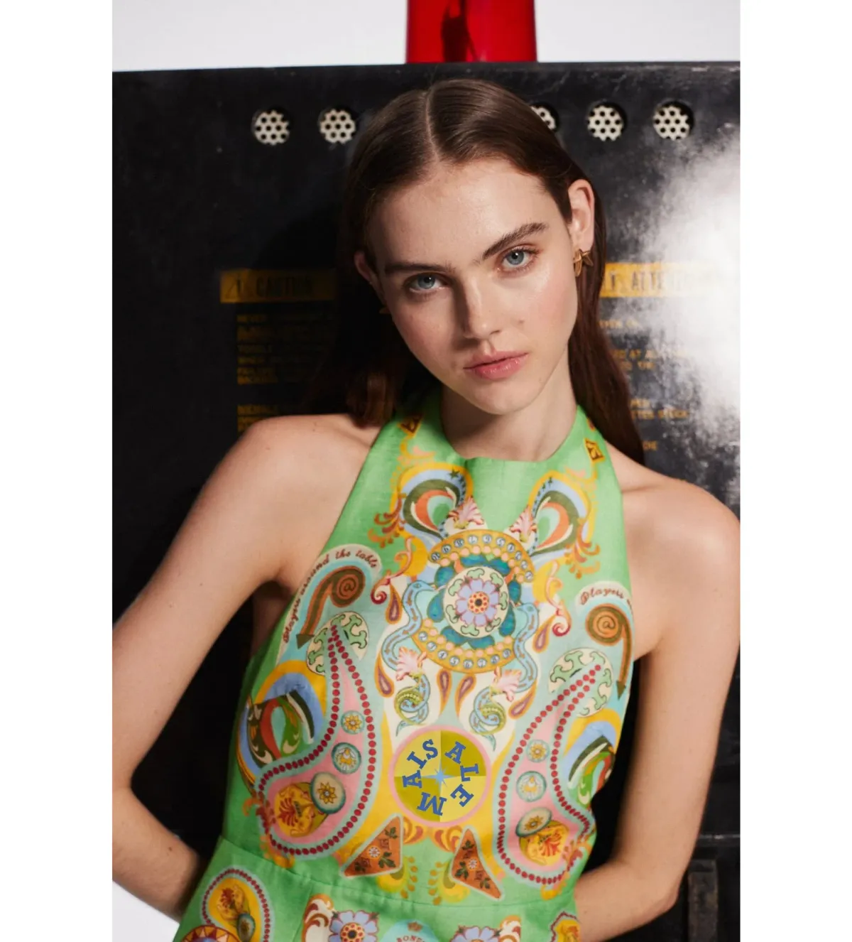 Alemais Pinball Print Mini Dress Multi Size AU 10 - Image 5